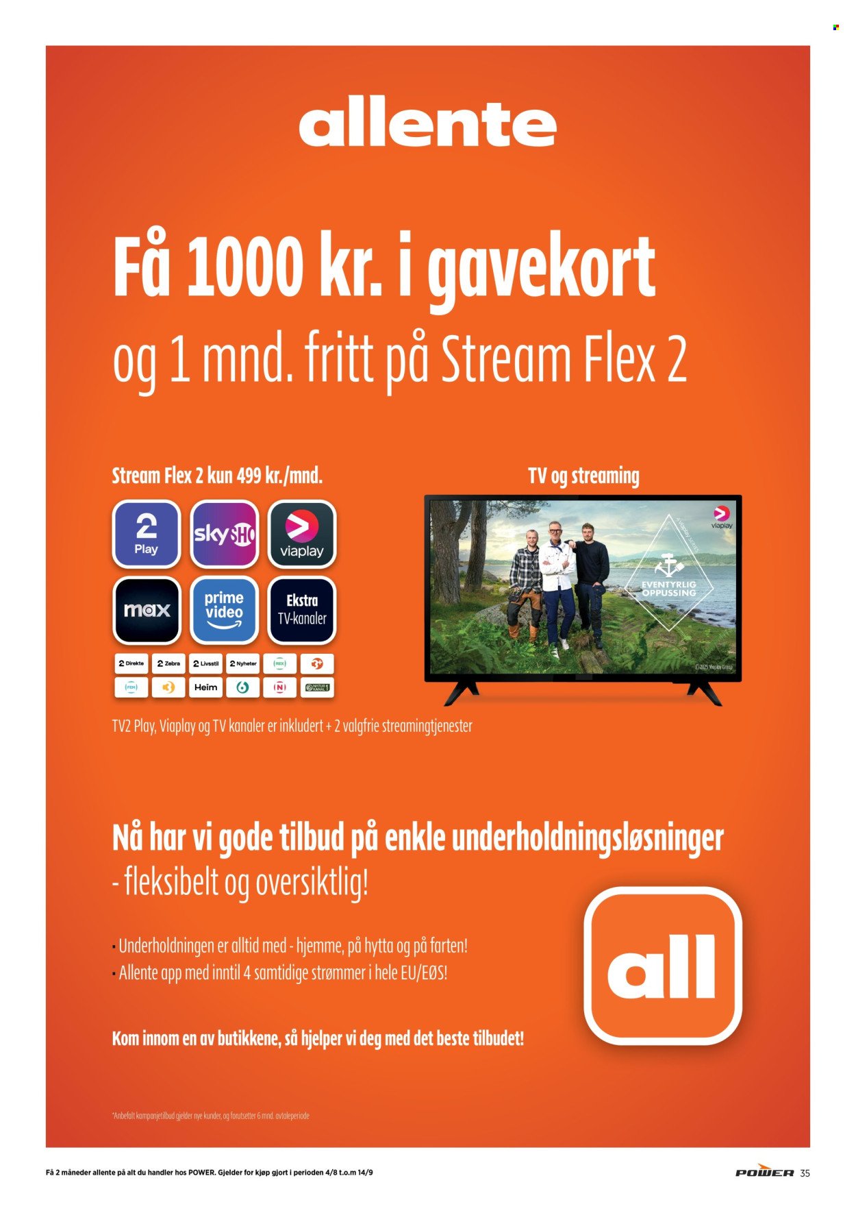 POWER kundeavis - Fra mandag 15. september 2025 (2025-09-15 - 2025-09-21)