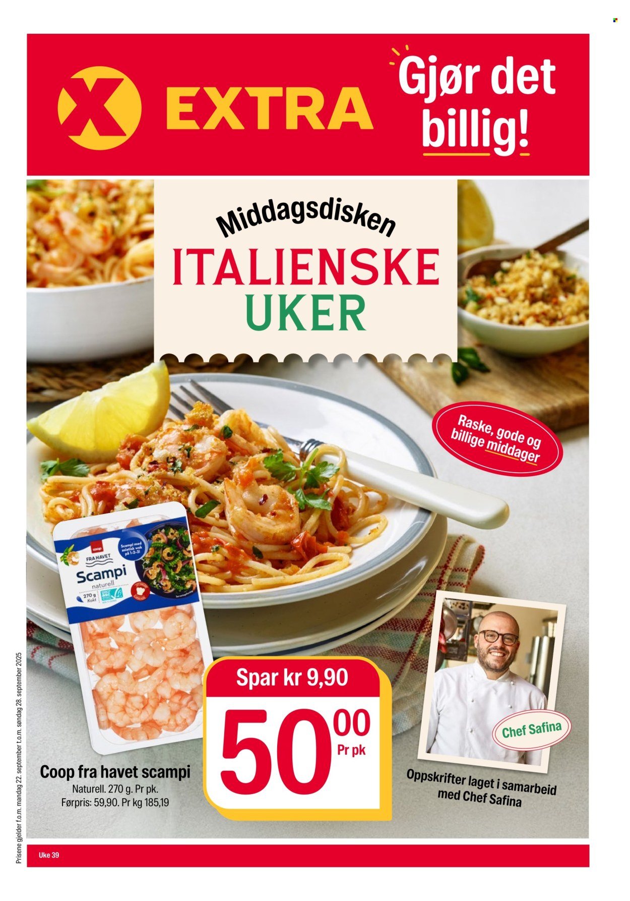 COOP EXTRA kundeavis - Uke 39 (2025-09-22 - 2025-09-28)