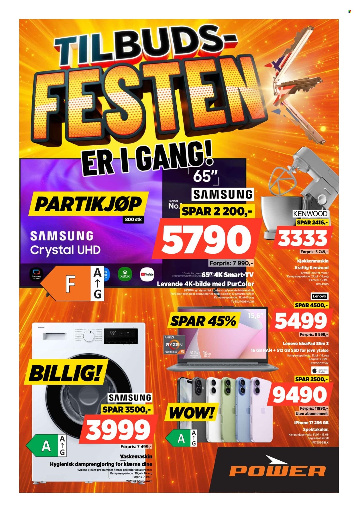 POWER kundeavis - Fra onsdag 29. juli 2026
