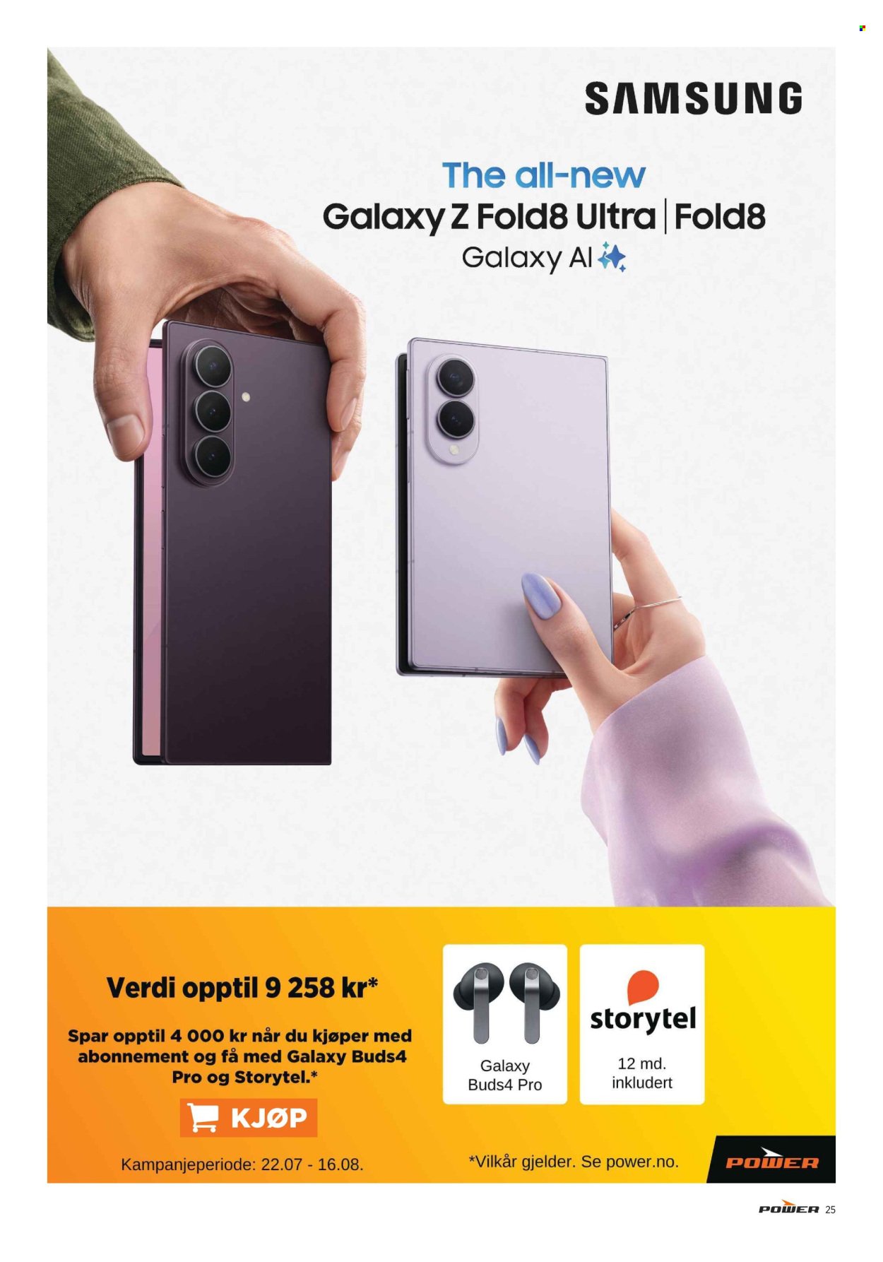 POWER kundeavis - Fra onsdag 29. juli 2026