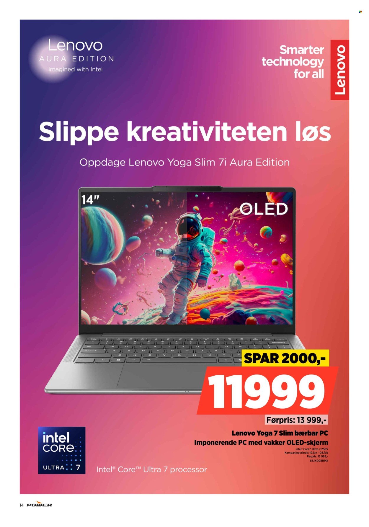 POWER kundeavis - Fra mandag 19. januar 2026 (2026-01-19 - 2026-01-25)