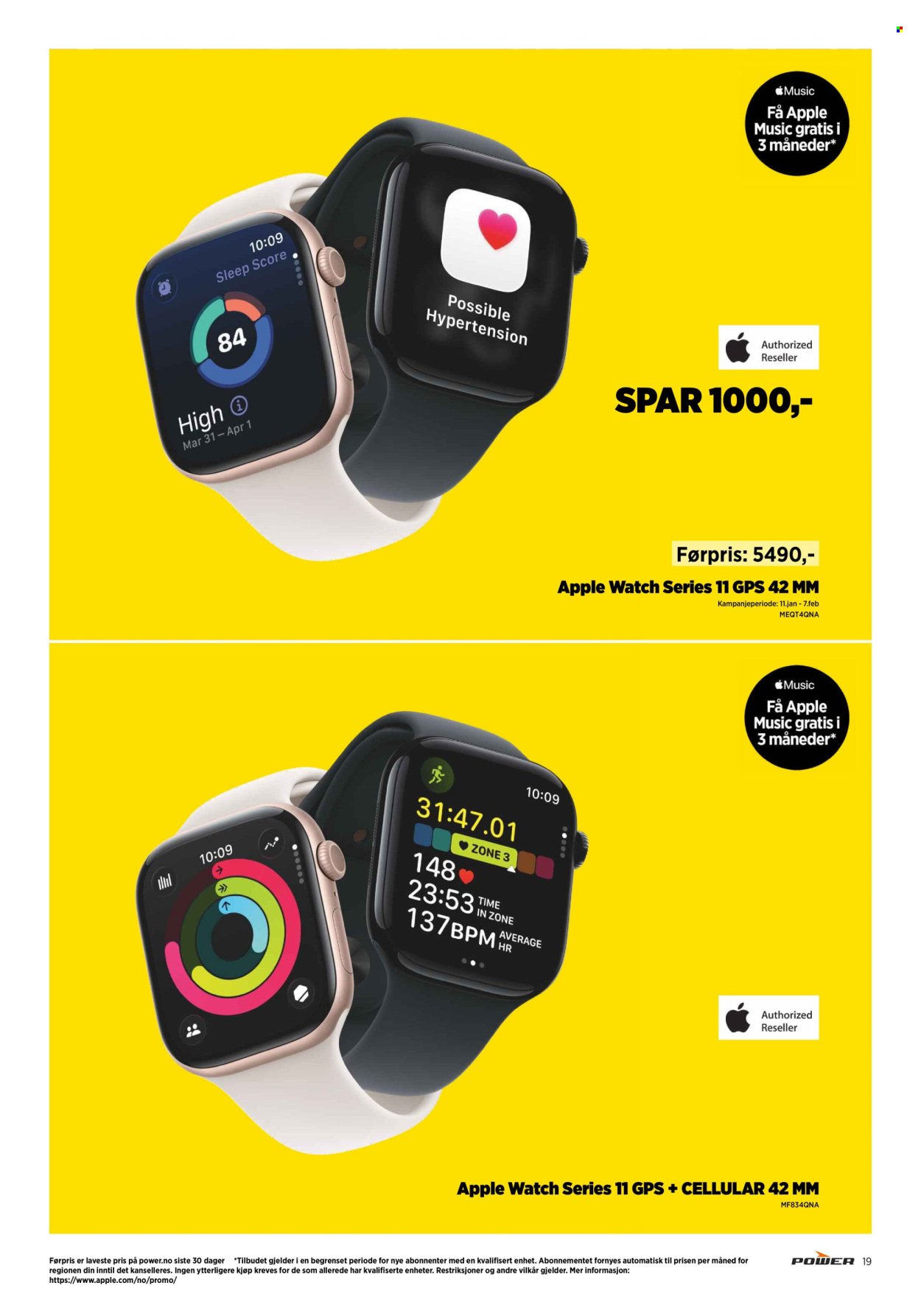 POWER kundeavis - Fra mandag 19. januar 2026 (2026-01-19 - 2026-01-25)