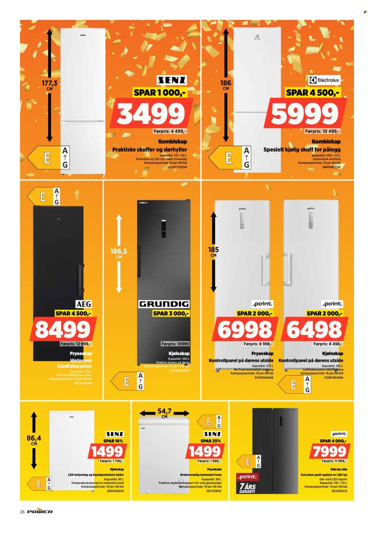 POWER kundeavis - Fra mandag 19. januar 2026 (2026-01-19 - 2026-01-25)