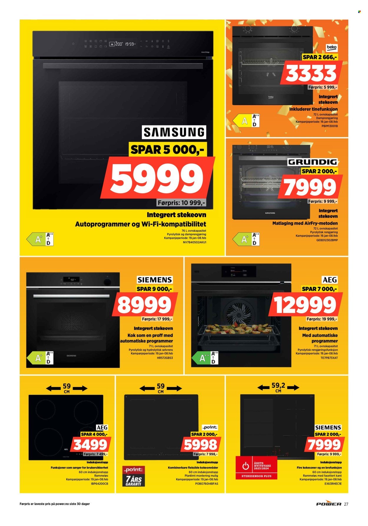 POWER kundeavis - Fra mandag 19. januar 2026 (2026-01-19 - 2026-01-25)