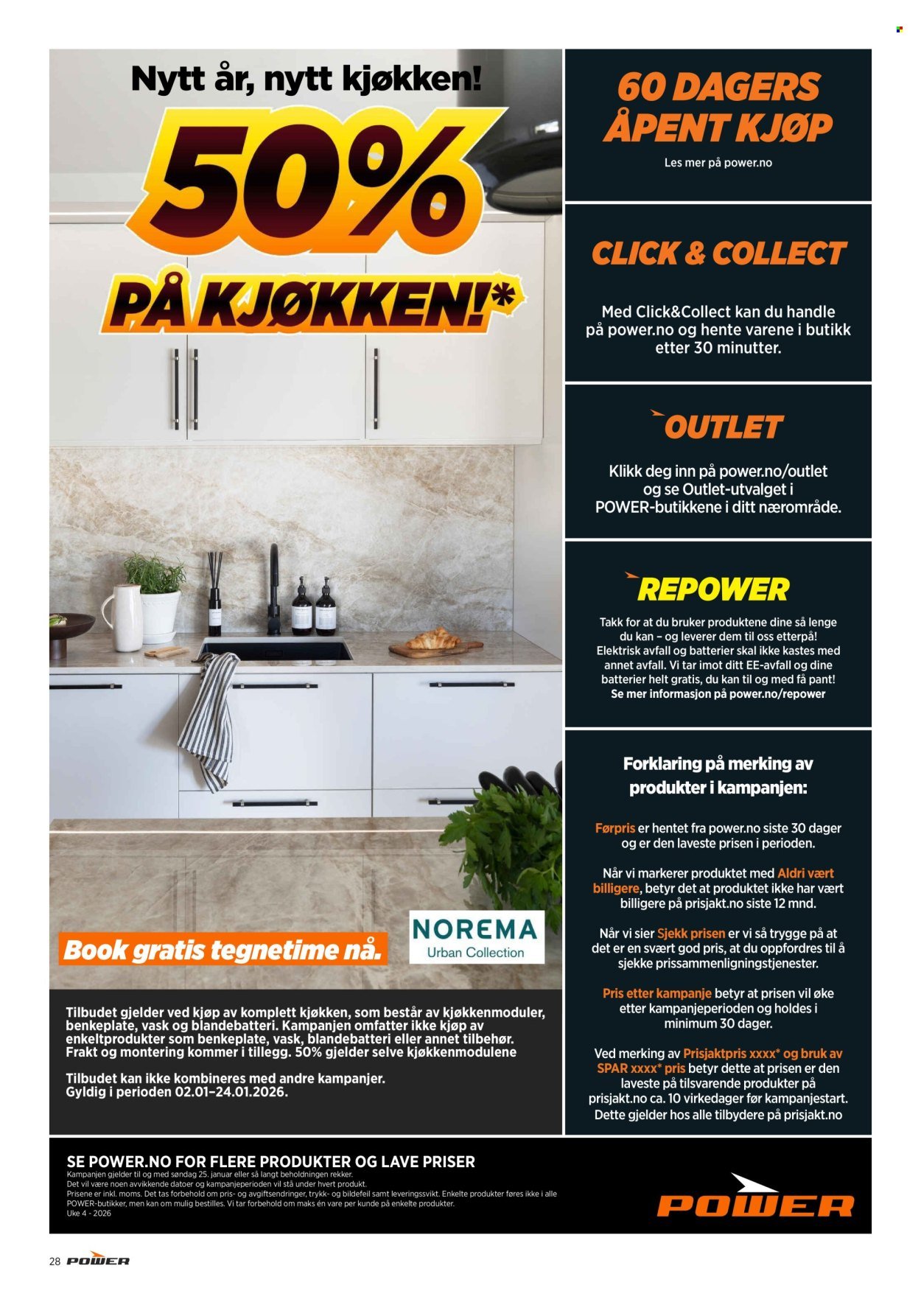 POWER kundeavis - Fra mandag 19. januar 2026 (2026-01-19 - 2026-01-25)
