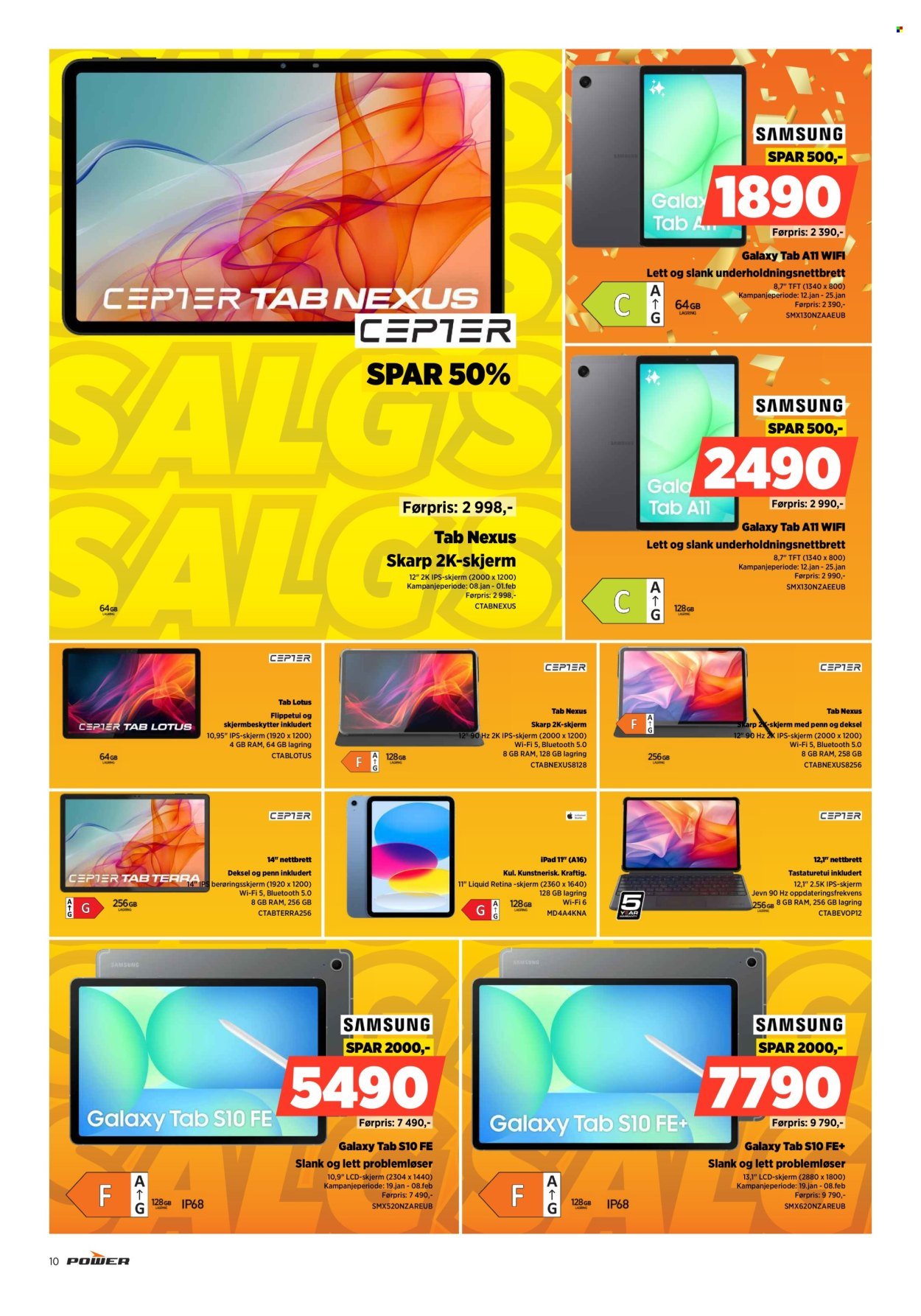 POWER kundeavis - Fra mandag 19. januar 2026 (2026-01-19 - 2026-01-25)