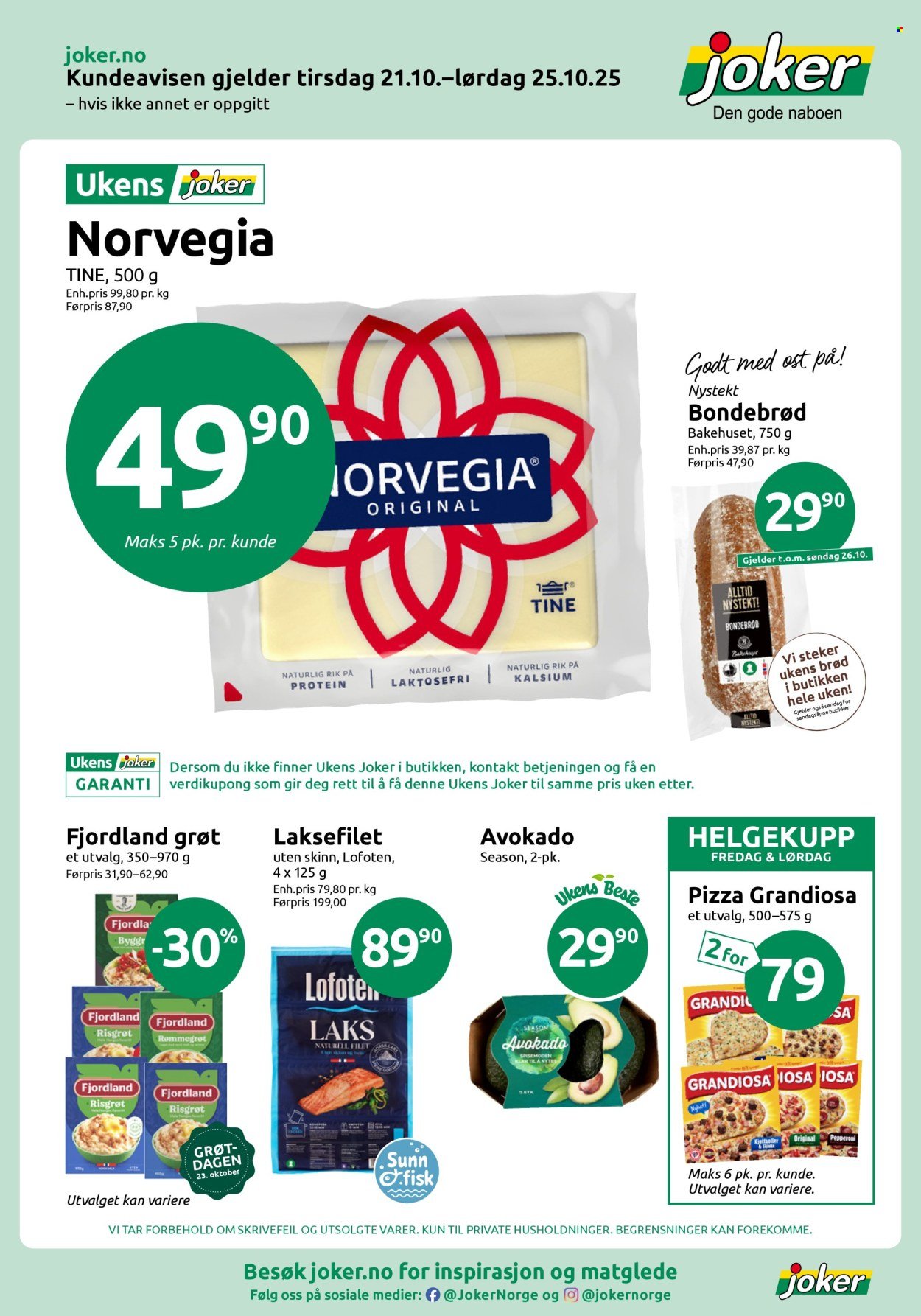 JOKER kundeavis - Fra tirsdag 21. oktober 2025 (2025-10-21 - 2025-10-25)