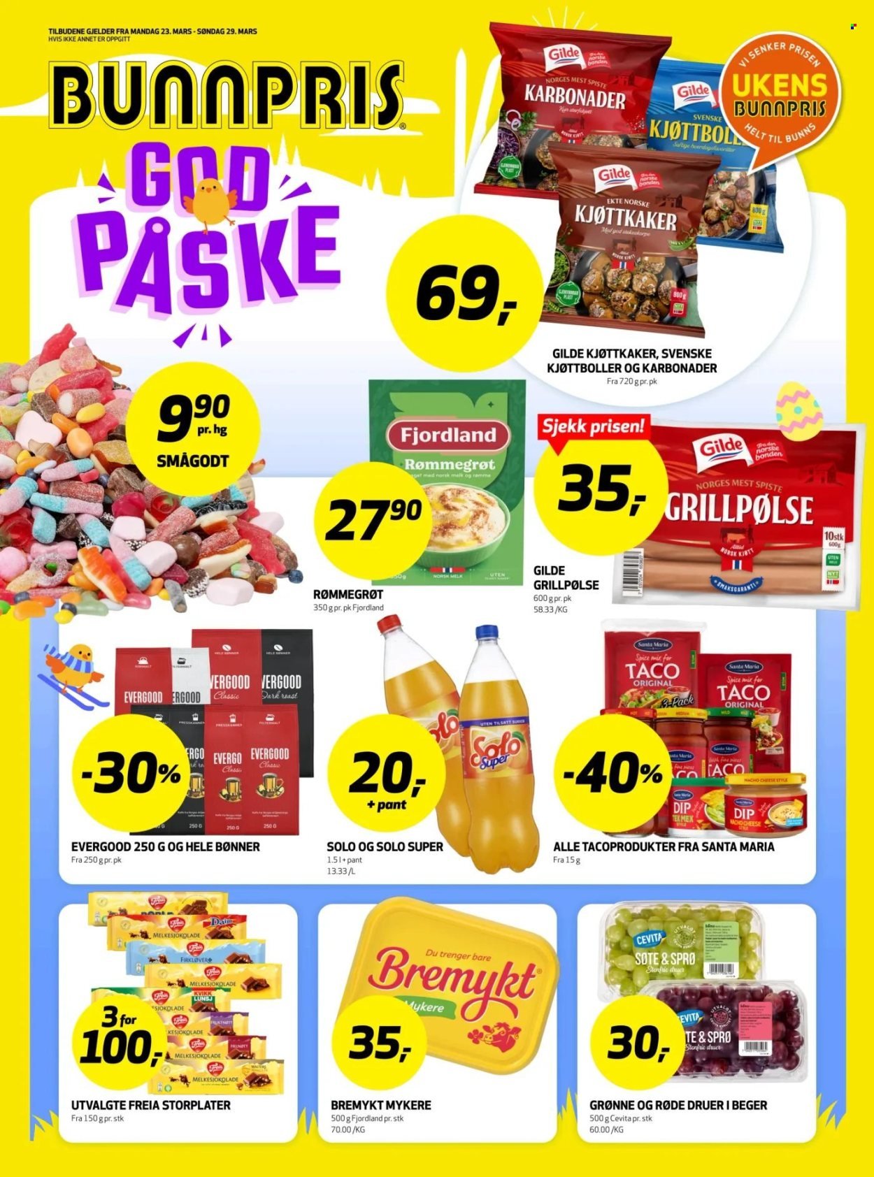 BUNNPRIS kundeavis - Uke 13 (2026-03-23 - 2026-03-29)