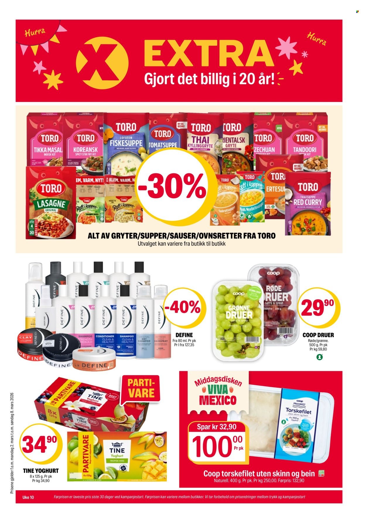 COOP EXTRA kundeavis - Uke 10 (2026-03-02 - 2026-03-08)