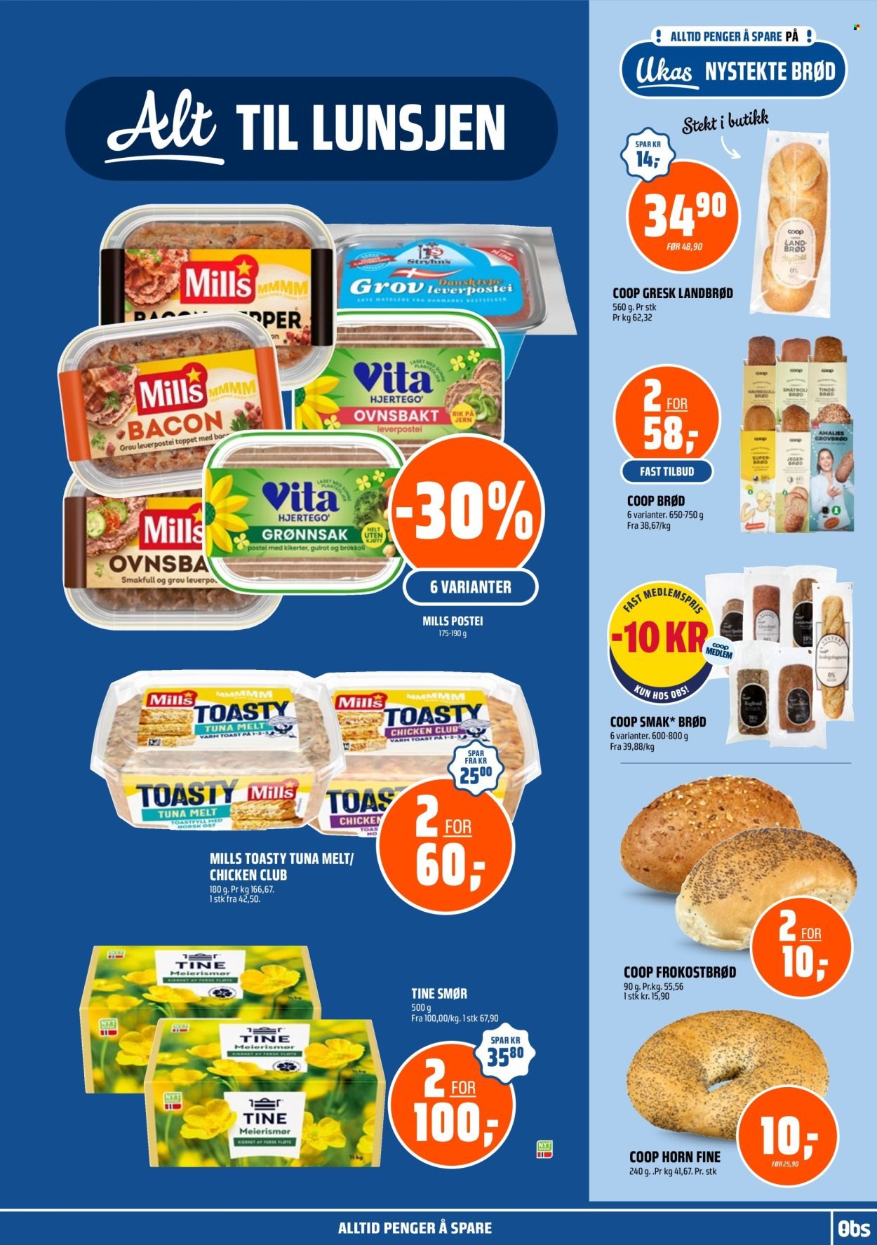 COOP OBS kundeavis - Fra søndag 9. august 2026