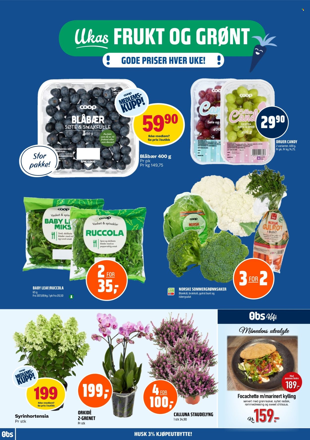 COOP OBS kundeavis - Fra søndag 9. august 2026