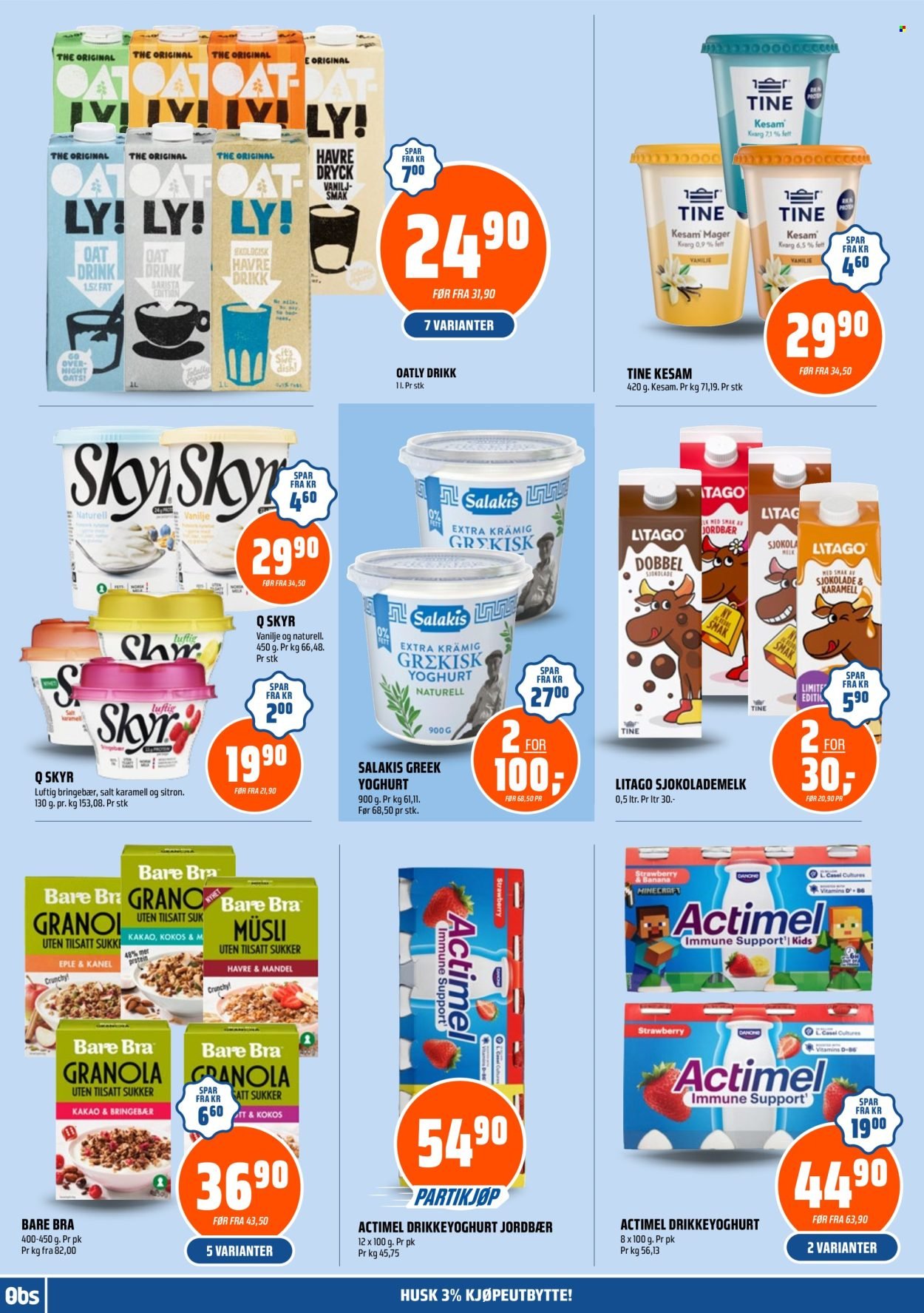 COOP OBS kundeavis - Fra søndag 9. august 2026