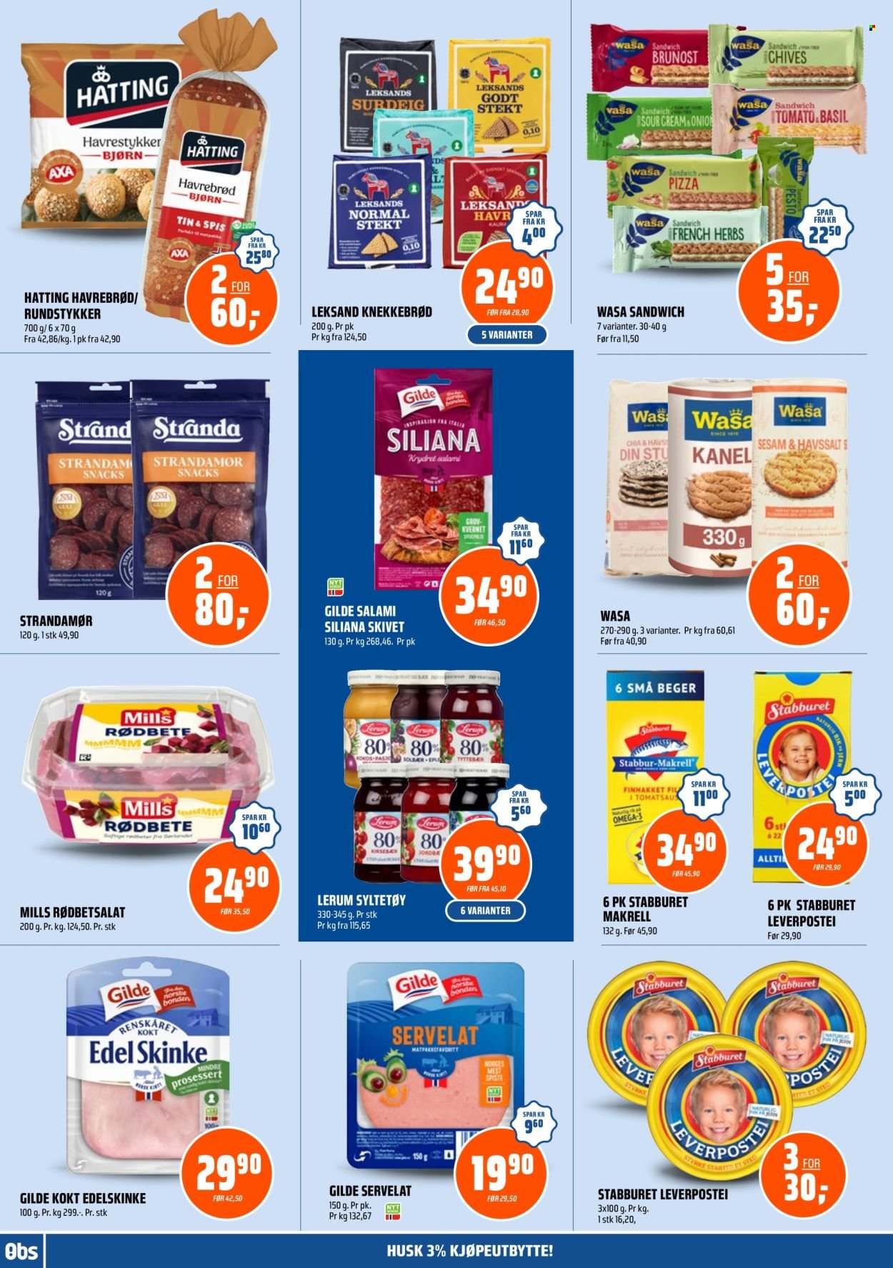 COOP OBS kundeavis - Fra søndag 9. august 2026