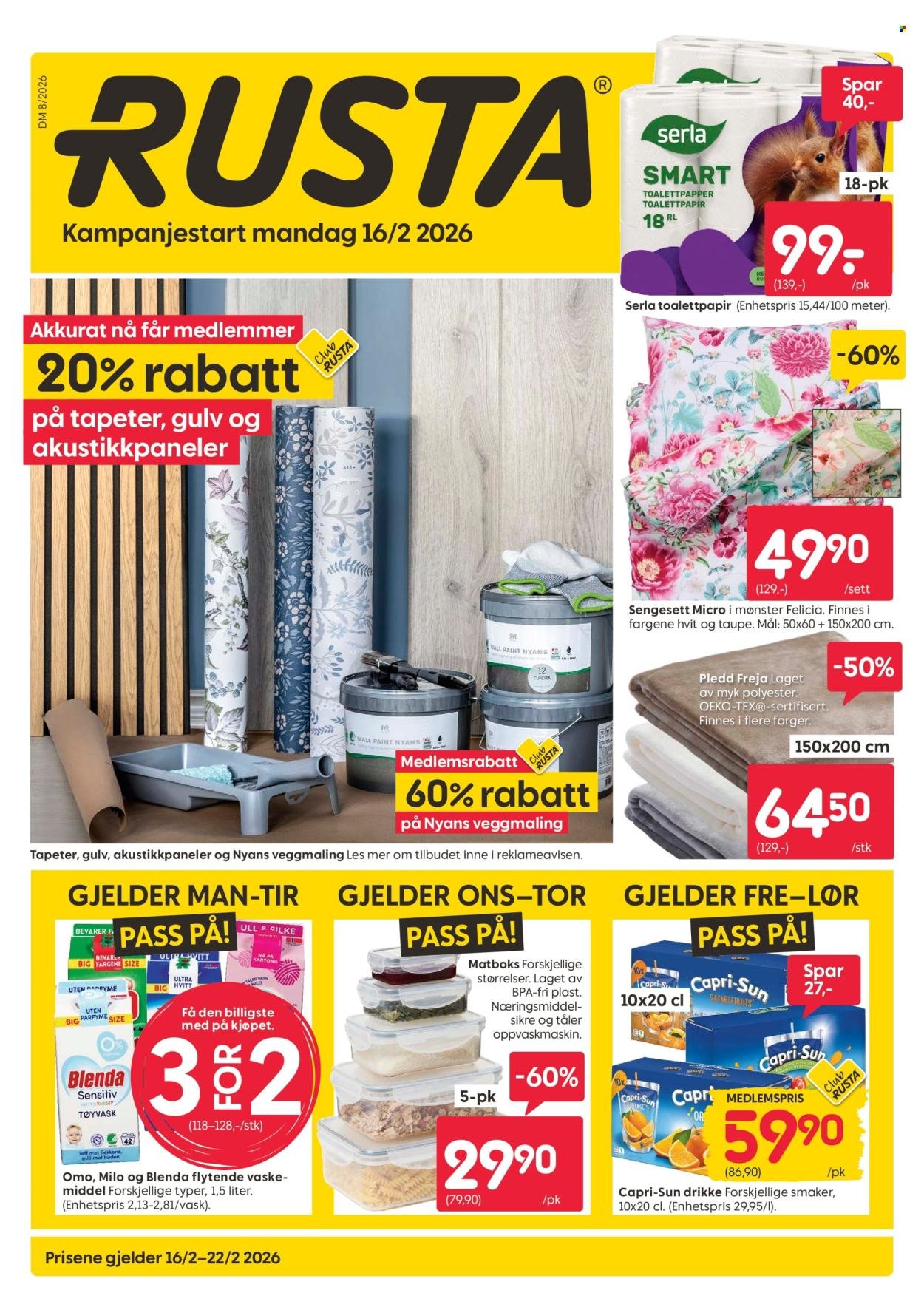 RUSTA kundeavis - Fra mandag 16. februar 2026 (2026-02-16 - 2026-02-22)