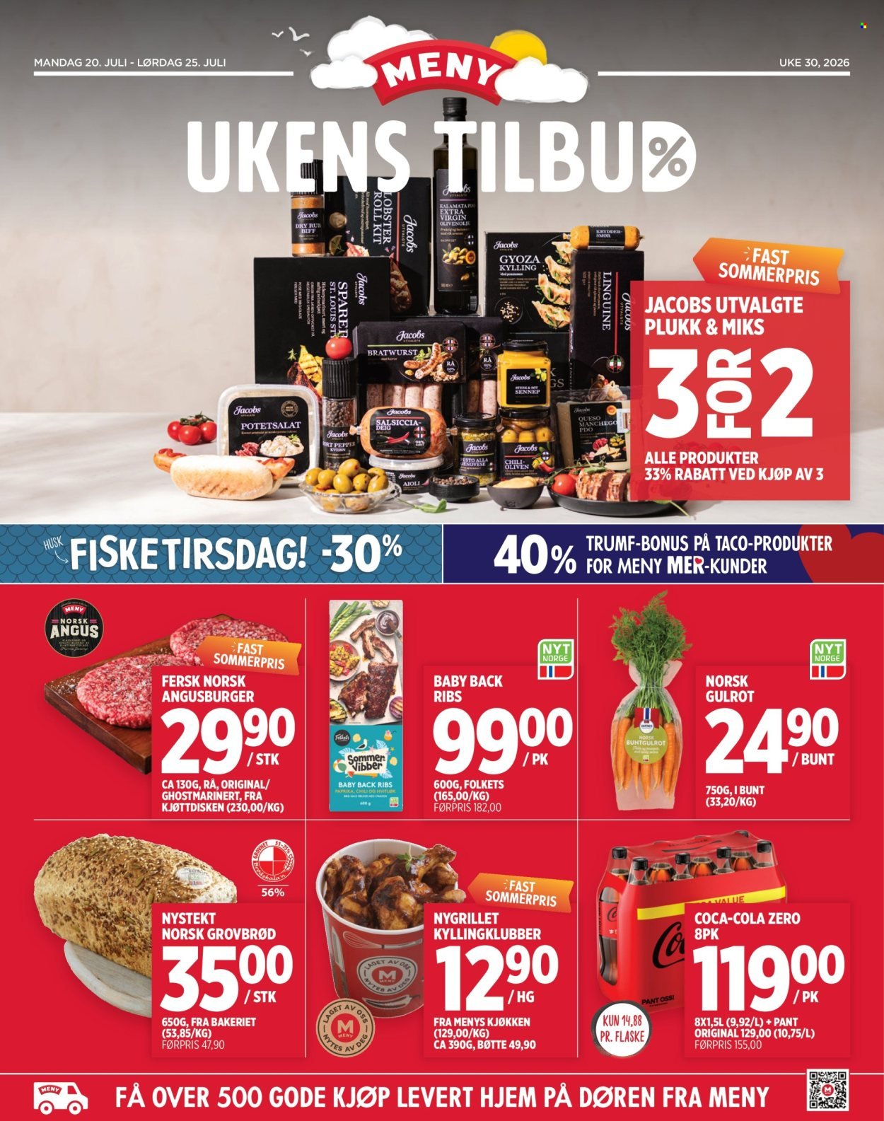 MENY kundeavis - Fra mandag 20. juli 2026