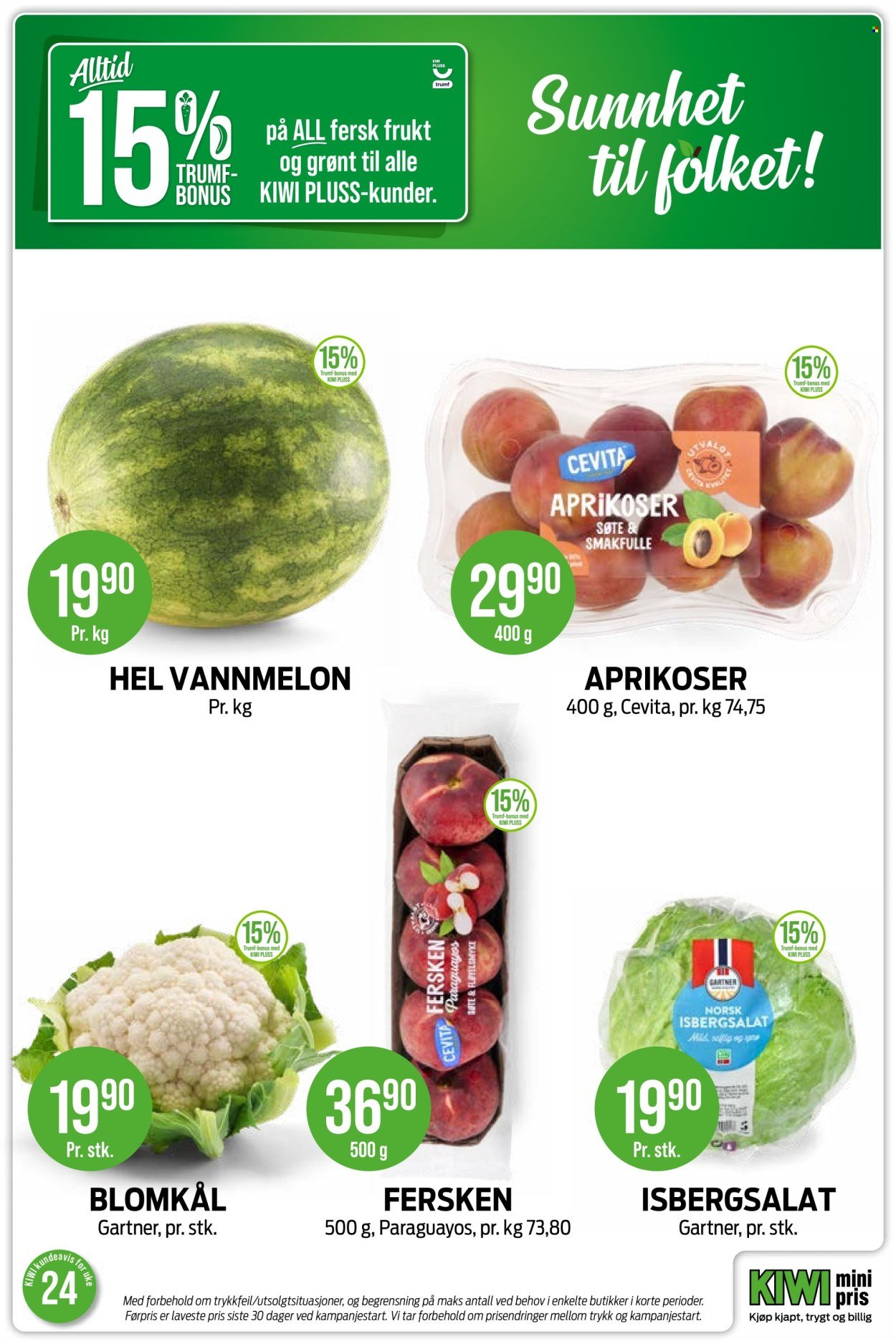 KIWI kundeavis - Fra mandag 8. juni 2026