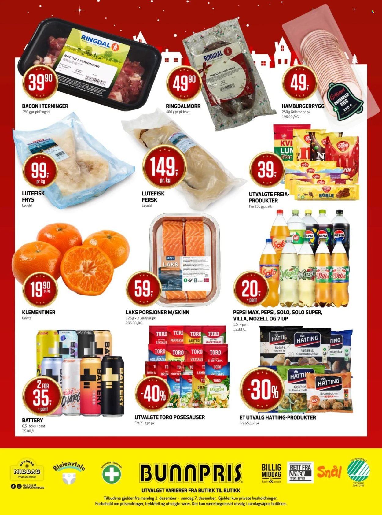 BUNNPRIS kundeavis - Uke 49 (2025-12-01 - 2025-12-07)