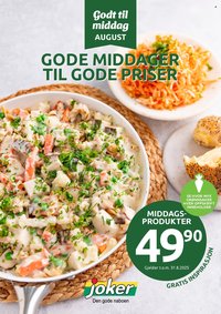 JOKER kundeavis - Godt til middag august (2025-08-01 - 2025-08-31)