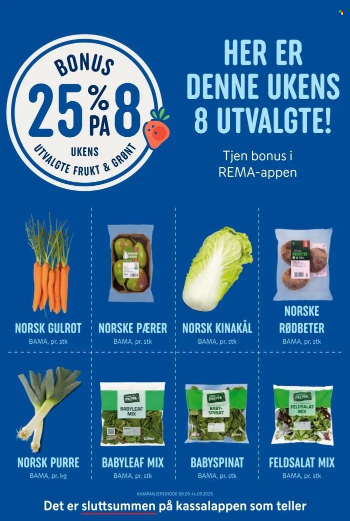 REMA 1000 kundeavis - Uke 37 (2025-09-08 - 2025-09-14)