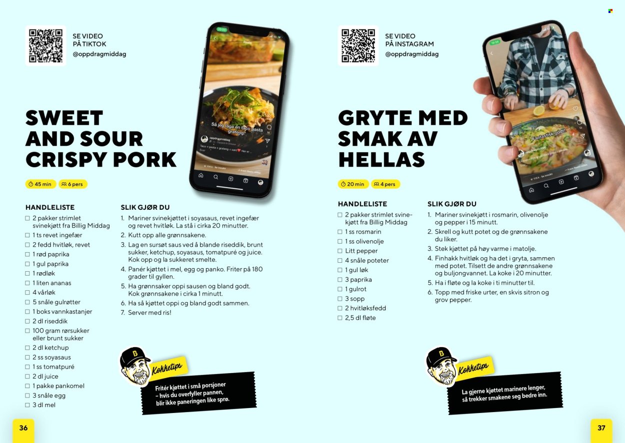 BUNNPRIS kundeavis - Middagsinspirasjon! (2025-12-01)