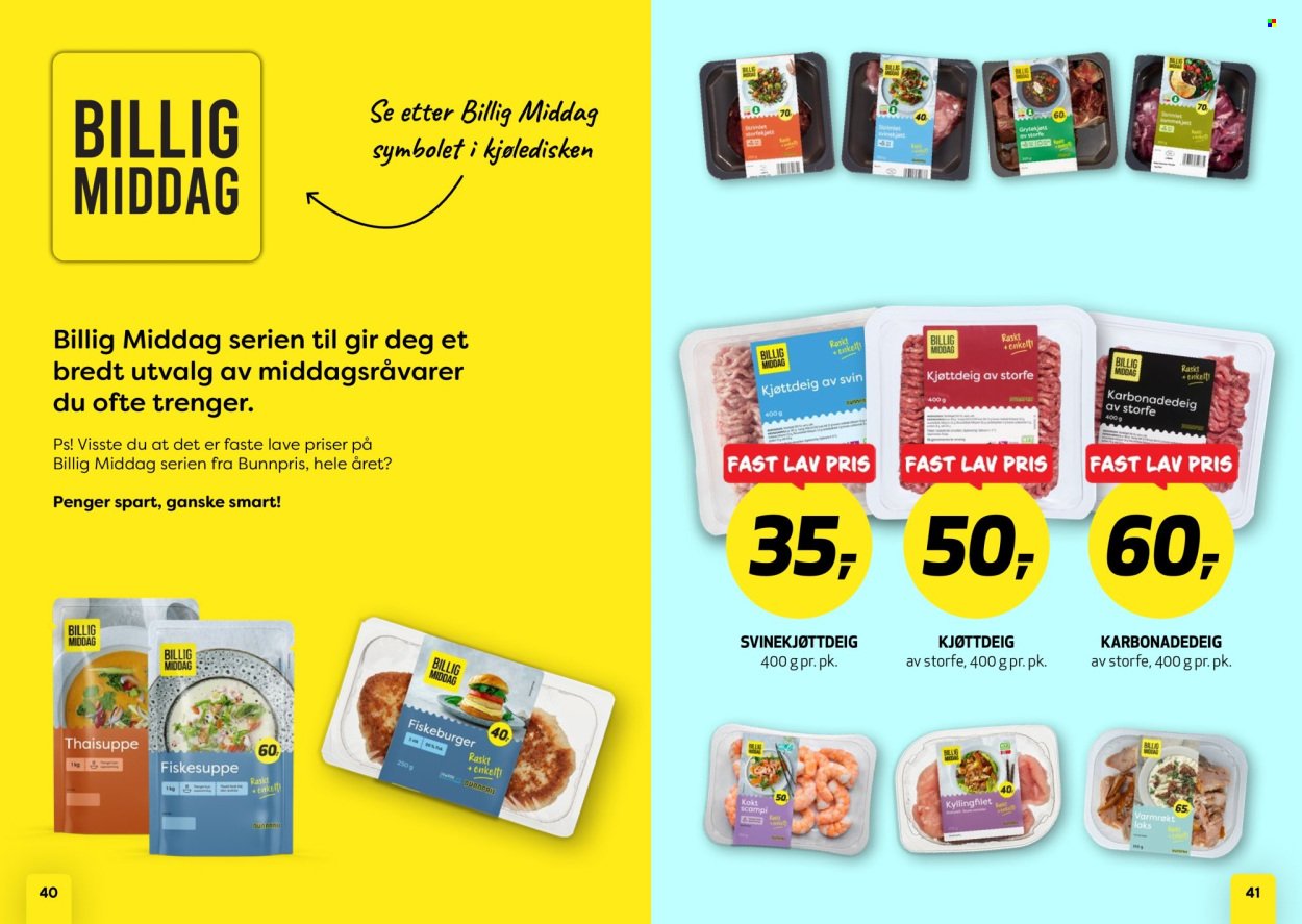 BUNNPRIS kundeavis - Middagsinspirasjon! (2025-12-01)