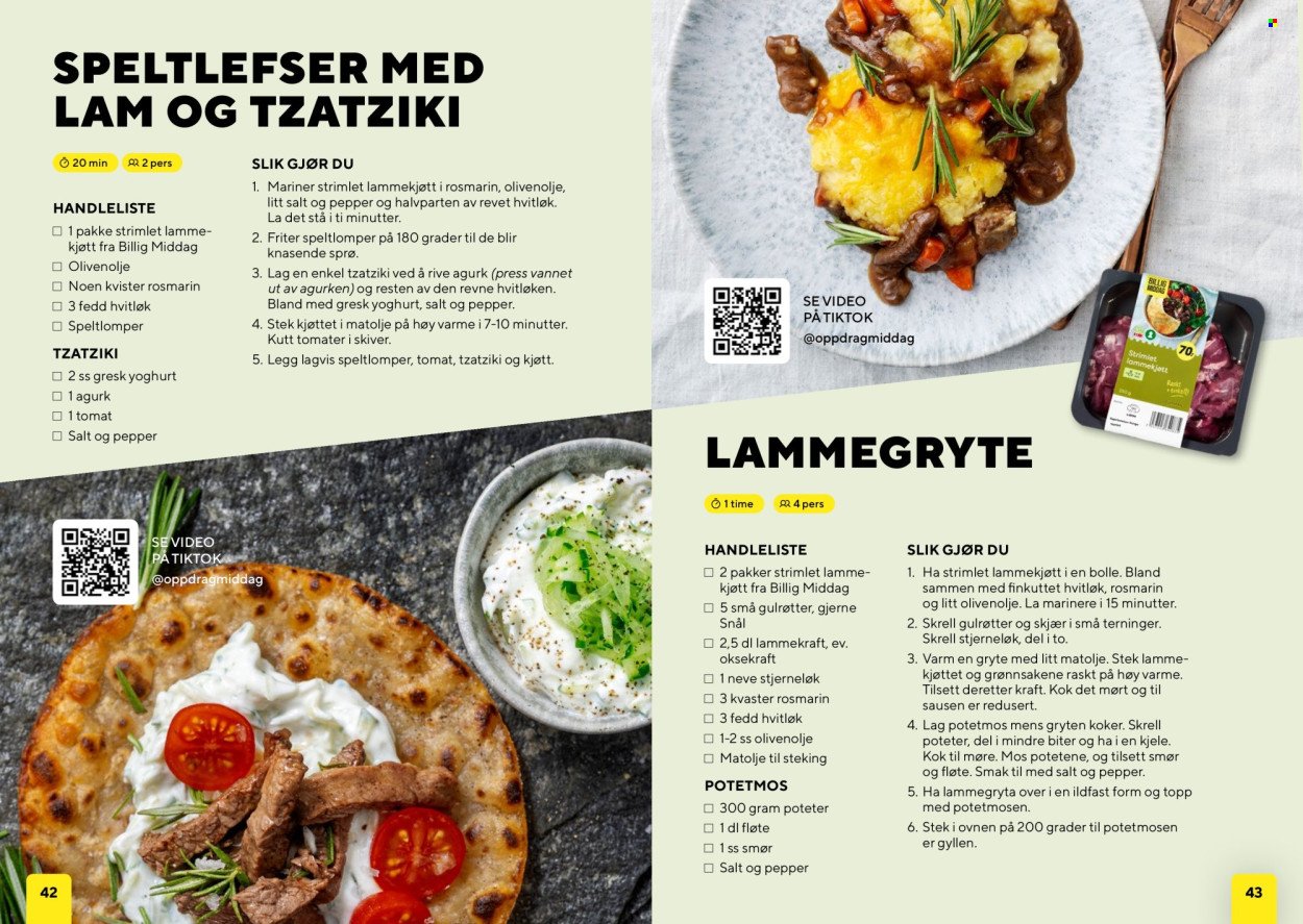 BUNNPRIS kundeavis - Middagsinspirasjon! (2025-12-01)