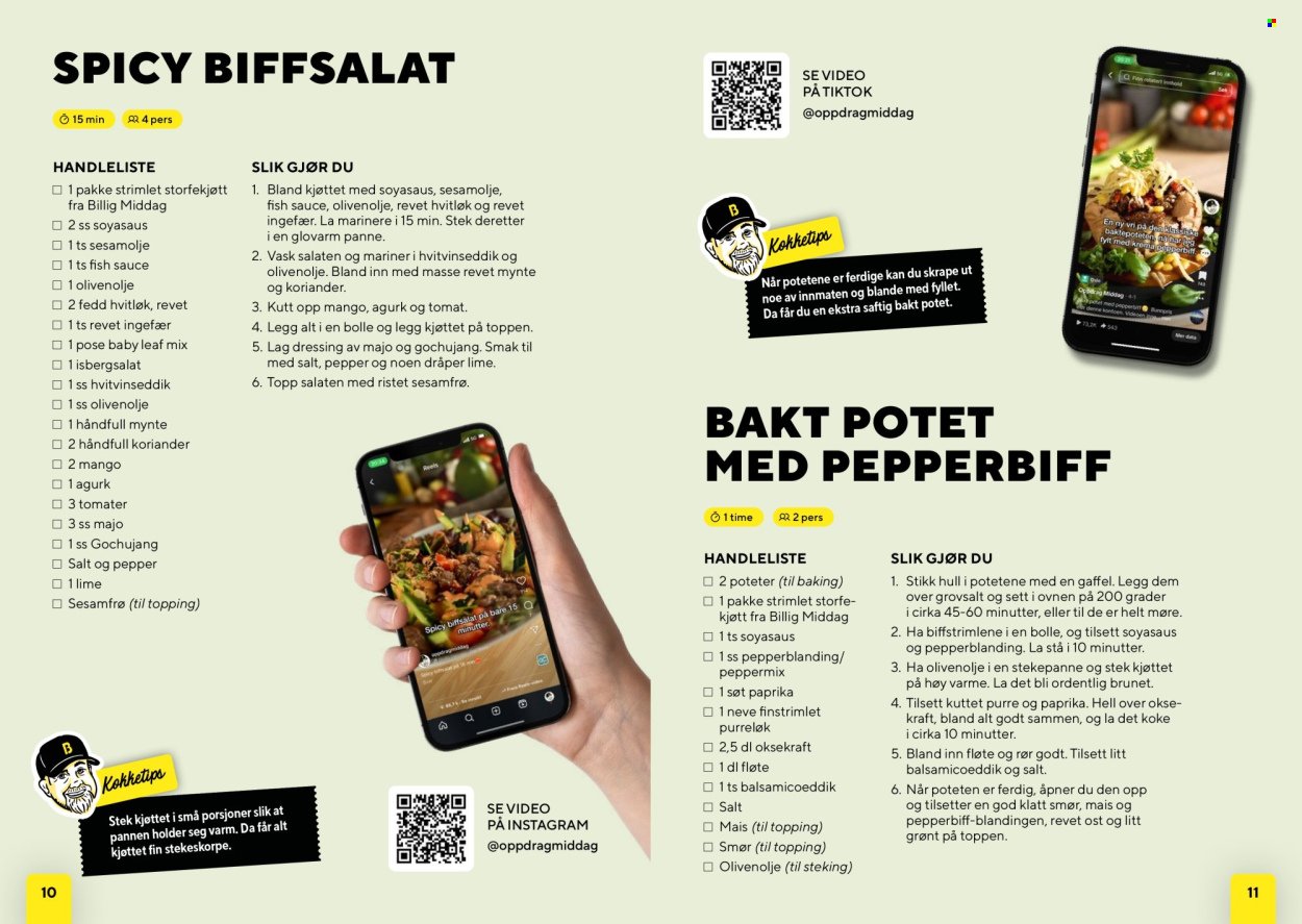 BUNNPRIS kundeavis - Middagsinspirasjon! (2025-12-01)