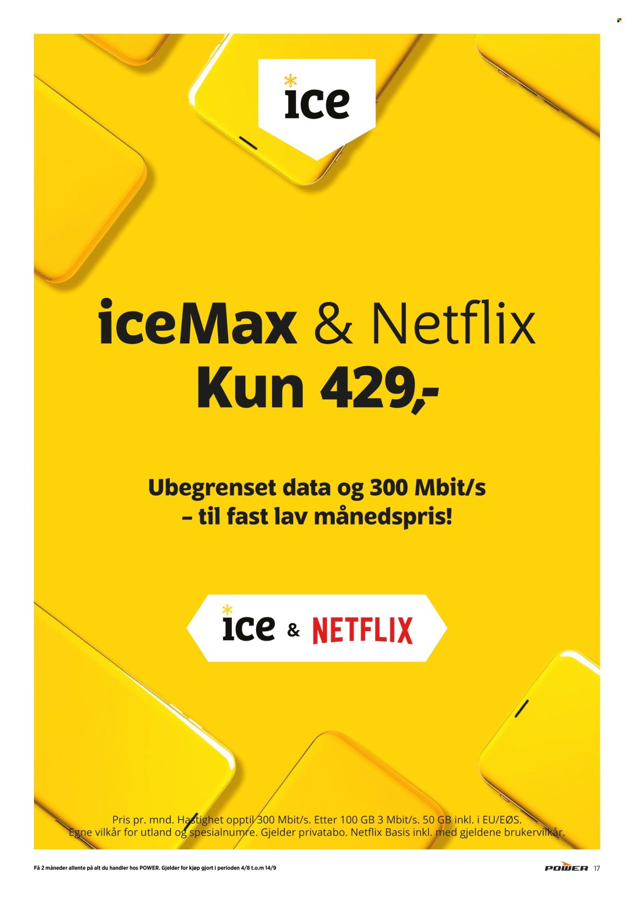 POWER kundeavis - Fra mandag 18. august 2025 (2025-08-18 - 2025-08-24)