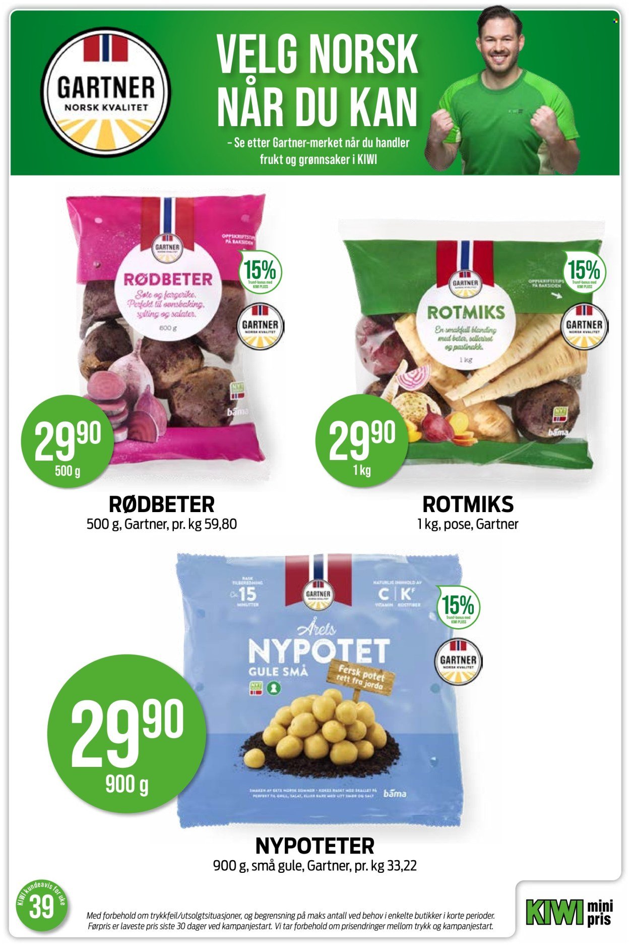 KIWI kundeavis - Fra mandag 21. september 2026