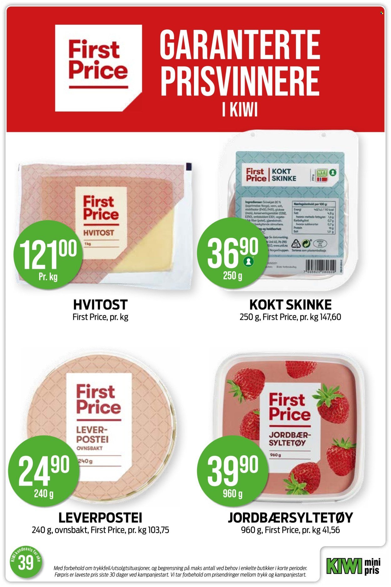 KIWI kundeavis - Fra mandag 21. september 2026