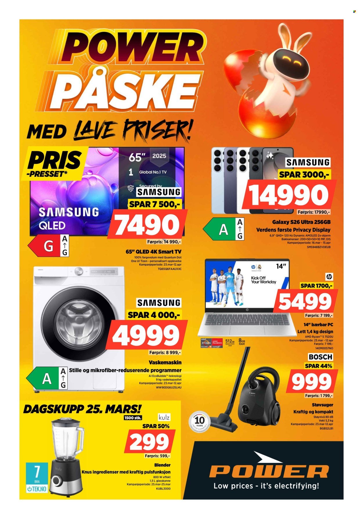 POWER kundeavis - Fra mandag 23. mars 2026 (2026-03-23 - 2026-03-29)