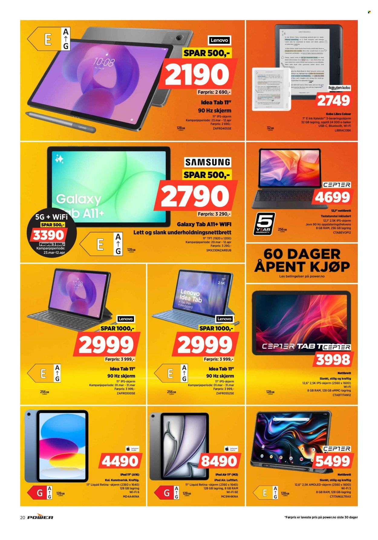 POWER kundeavis - Fra mandag 23. mars 2026 (2026-03-23 - 2026-03-29)