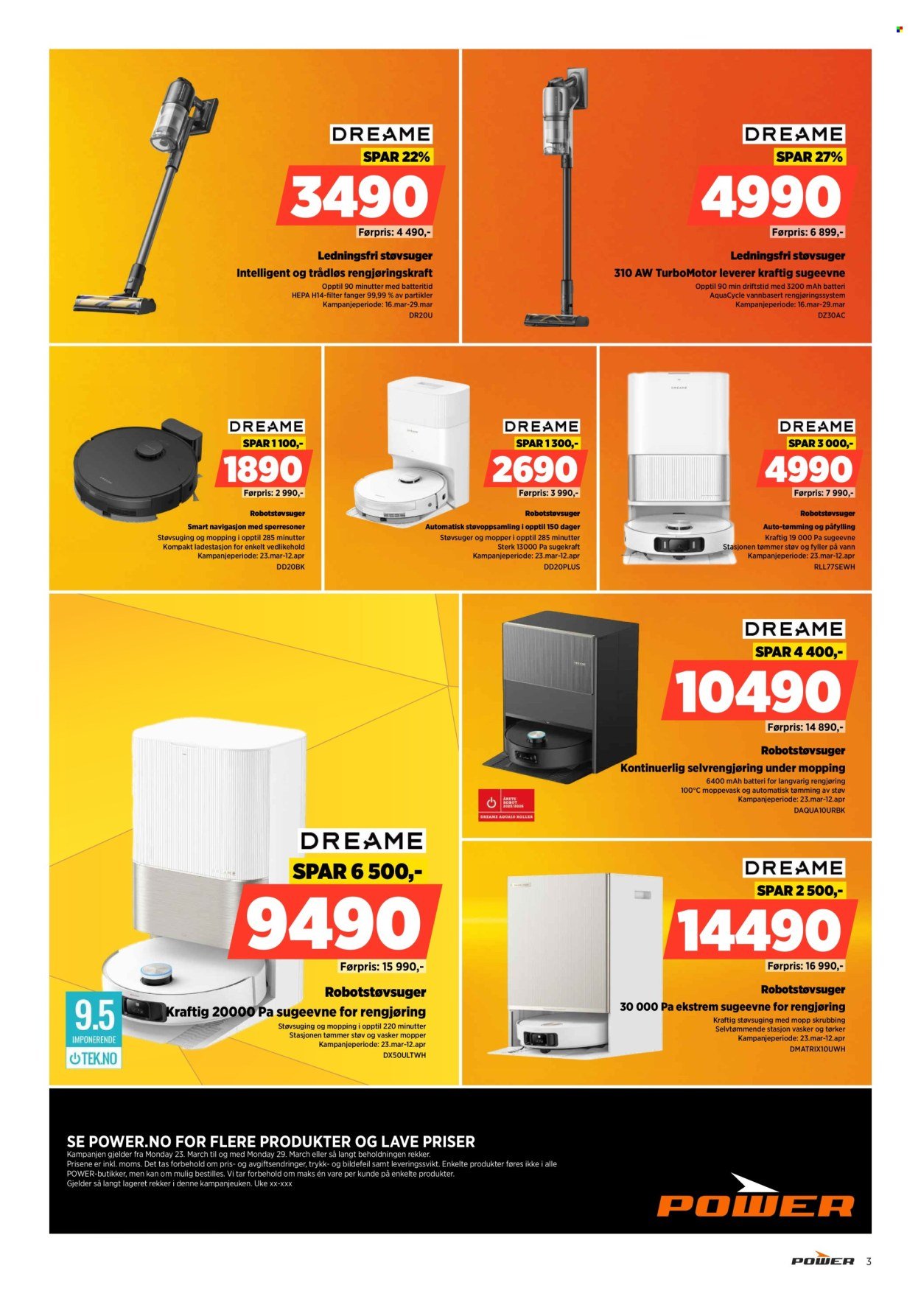 POWER kundeavis - Fra mandag 23. mars 2026 (2026-03-23 - 2026-03-29)