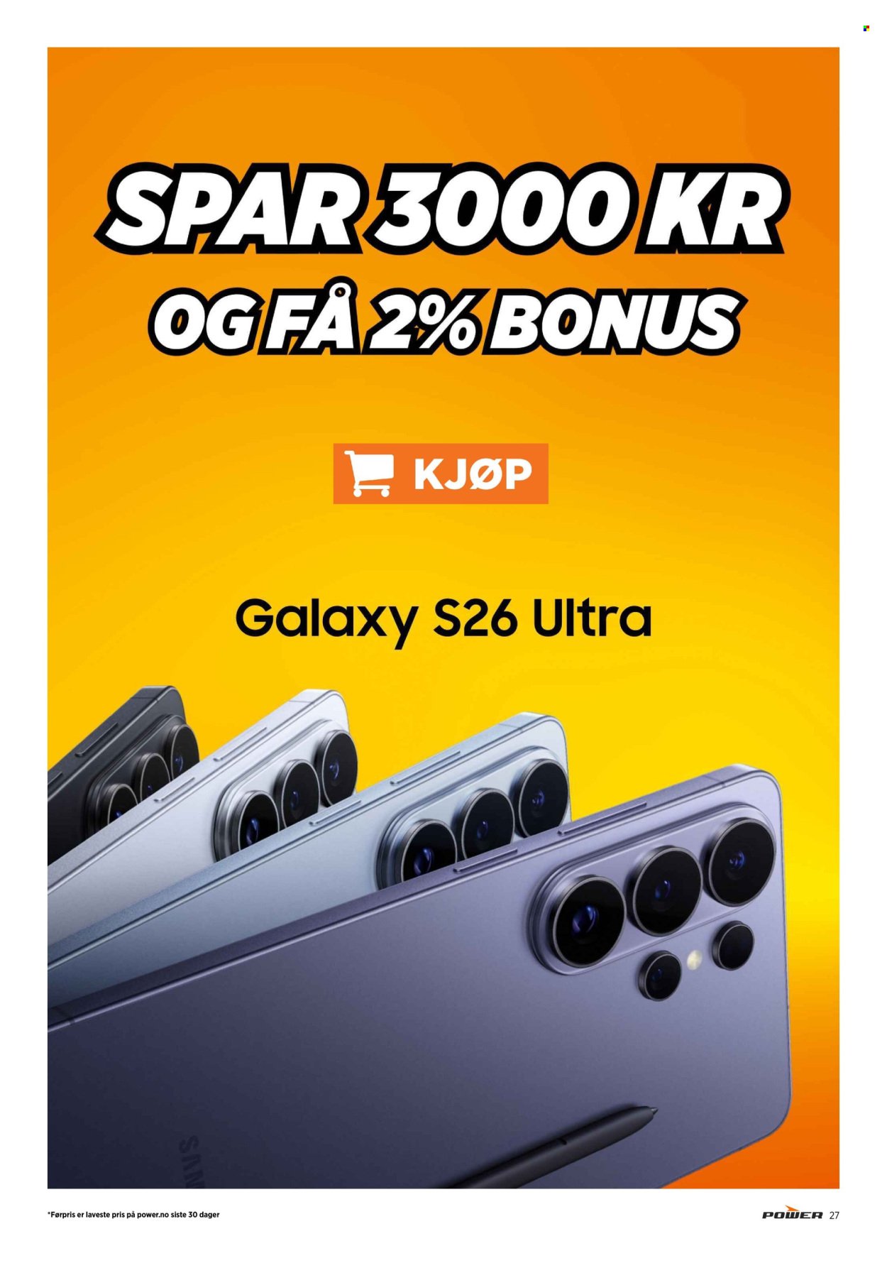 POWER kundeavis - Fra mandag 23. mars 2026 (2026-03-23 - 2026-03-29)