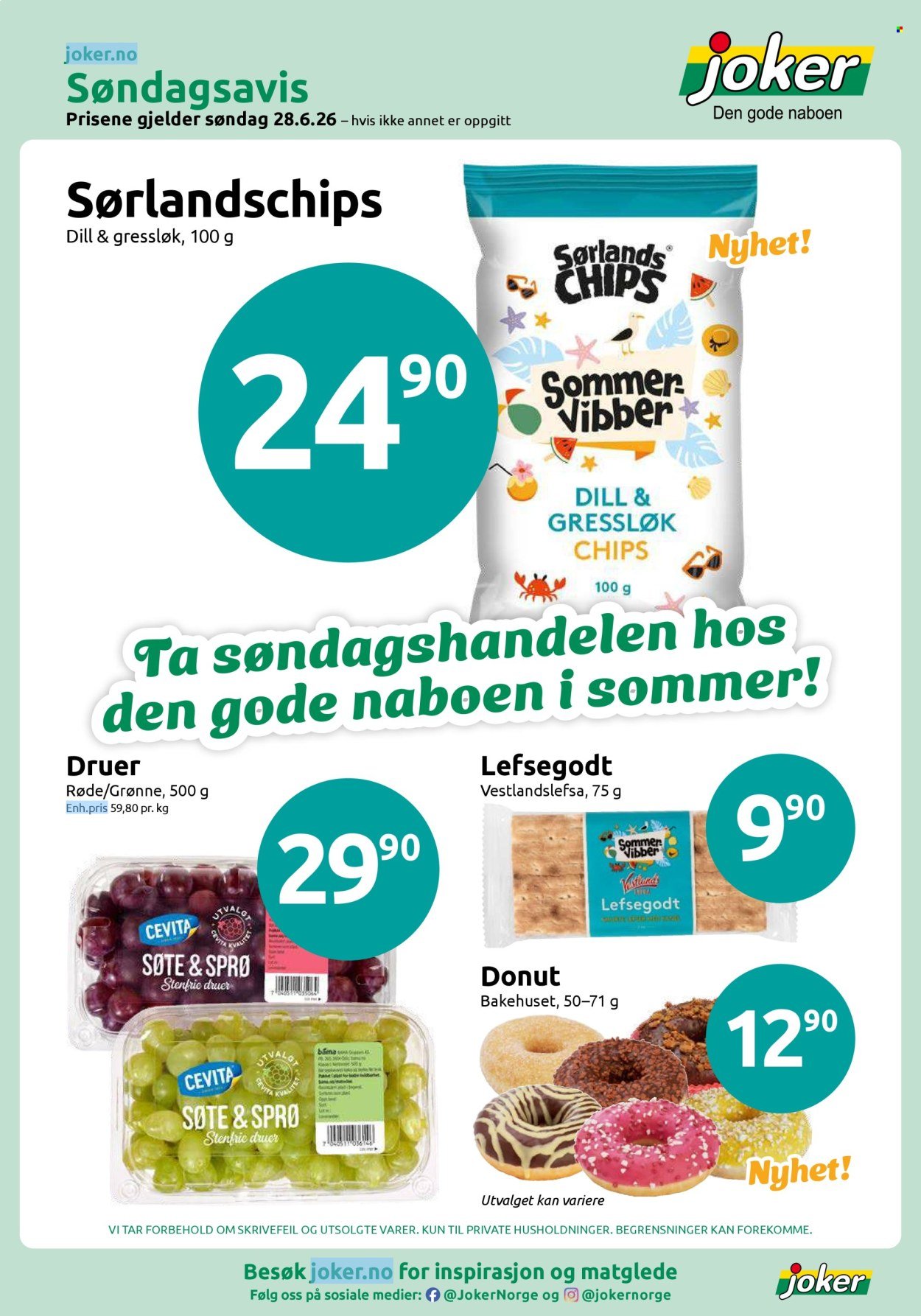 JOKER kundeavis - Fra søndag 28. juni 2026
