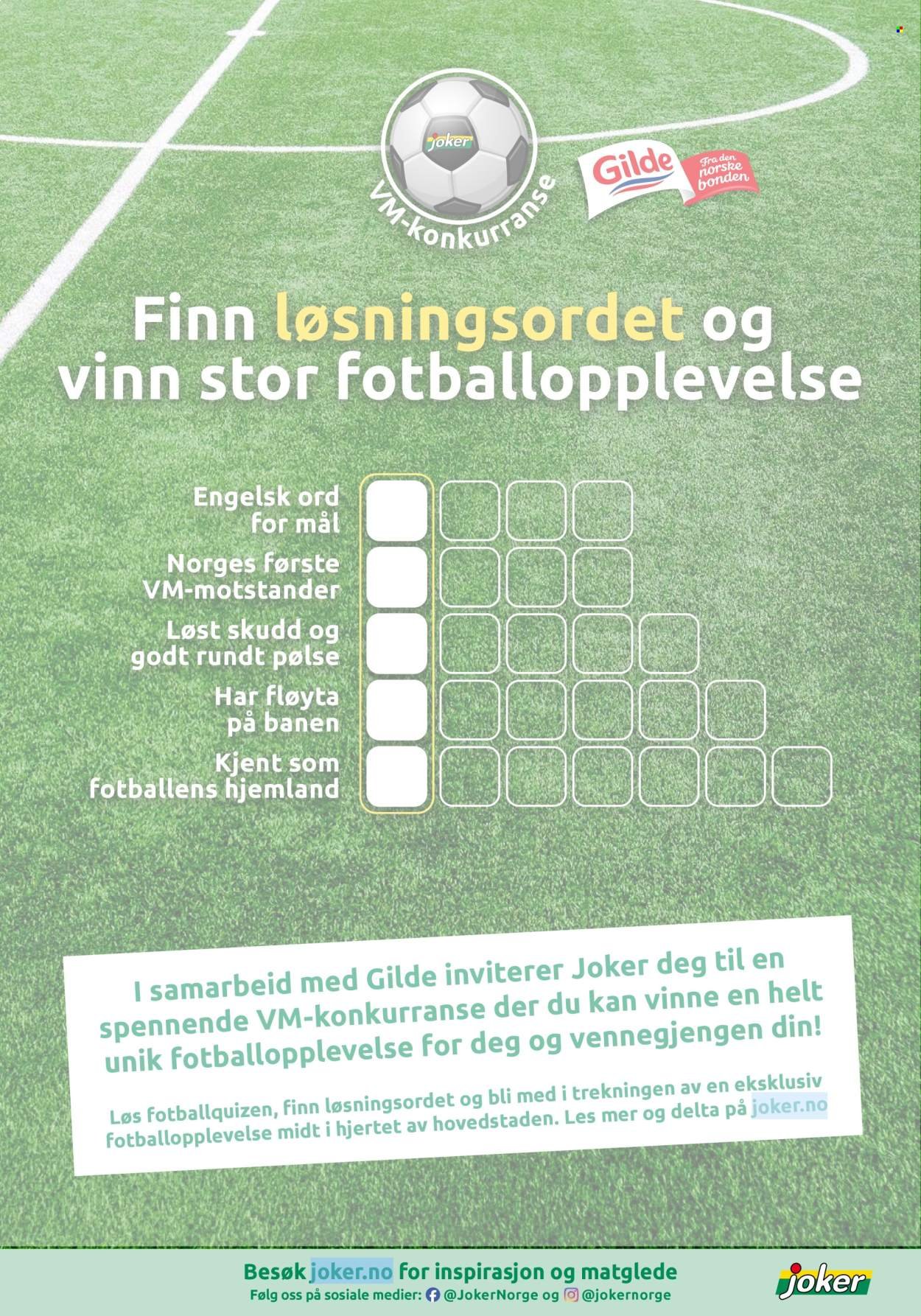 JOKER kundeavis - Fra søndag 28. juni 2026