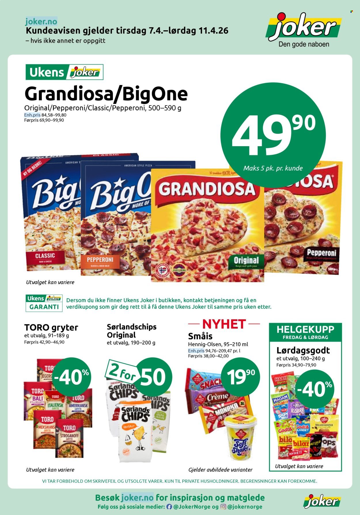 JOKER kundeavis - Fra tirsdag 7. april 2026 (2026-04-07 - 2026-04-11)