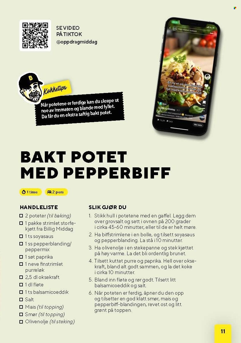 BUNNPRIS kundeavis - Middagsinspirasjon! (2025-10-21 - 2025-11-30)