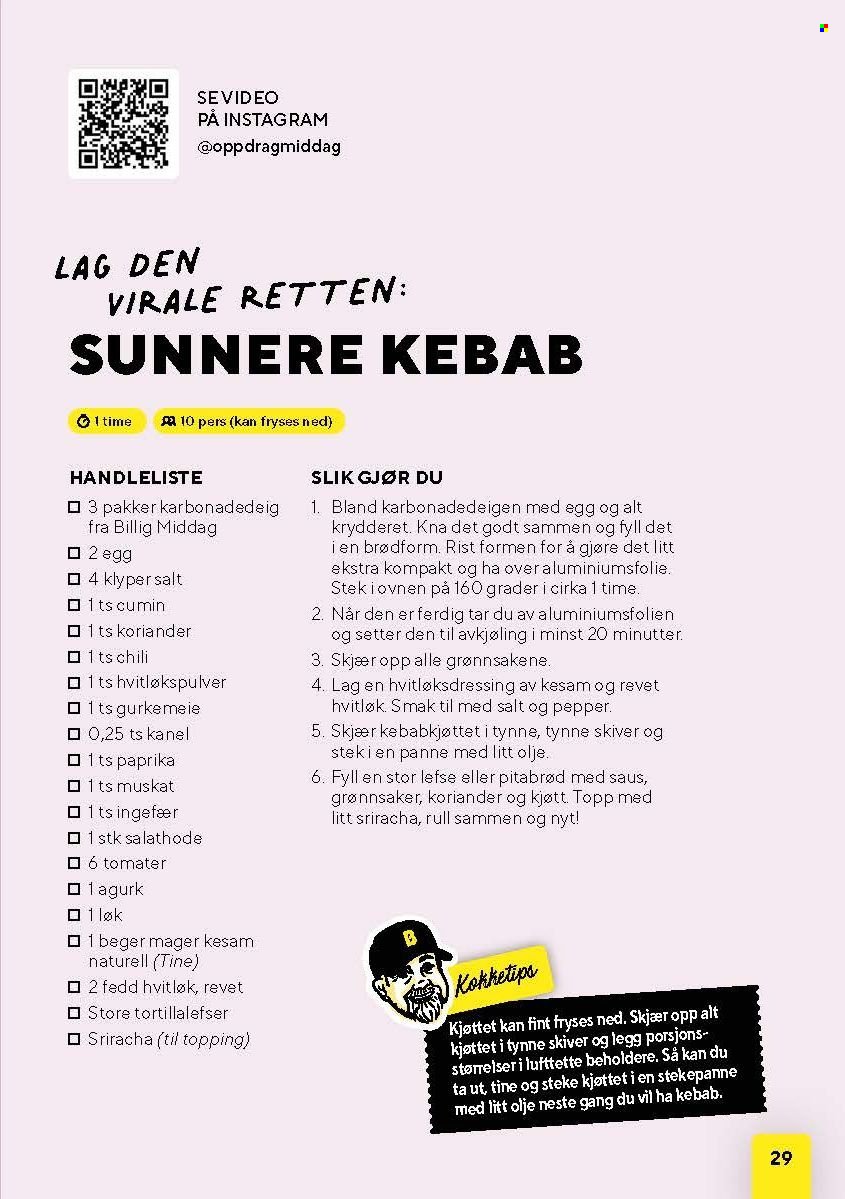 BUNNPRIS kundeavis - Middagsinspirasjon! (2025-10-21 - 2025-11-30)