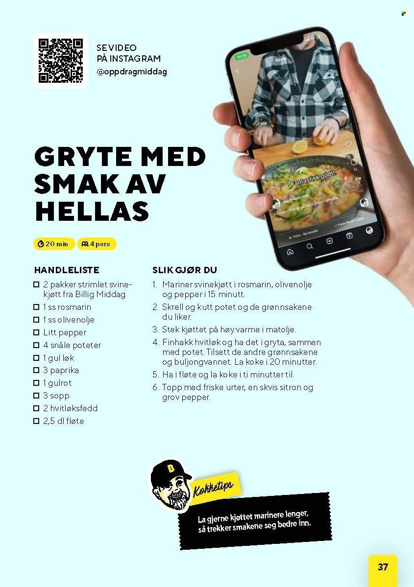BUNNPRIS kundeavis - Middagsinspirasjon! (2025-10-21 - 2025-11-30)