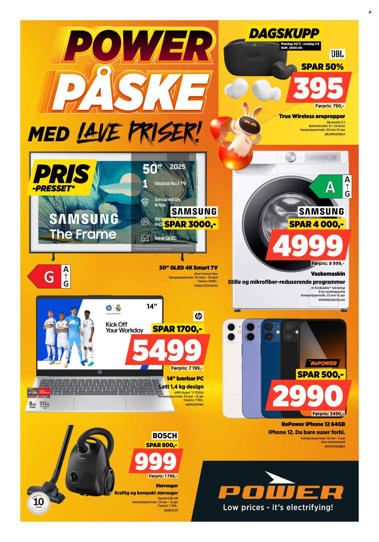 POWER kundeavis - Fra mandag 30. mars 2026 (2026-03-30 - 2026-04-05)