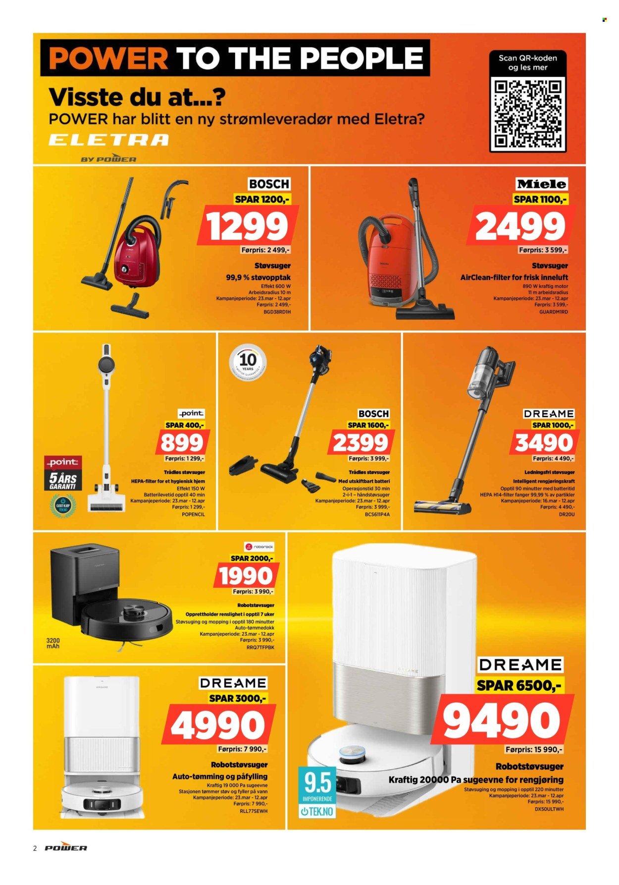 POWER kundeavis - Fra mandag 30. mars 2026 (2026-03-30 - 2026-04-05)