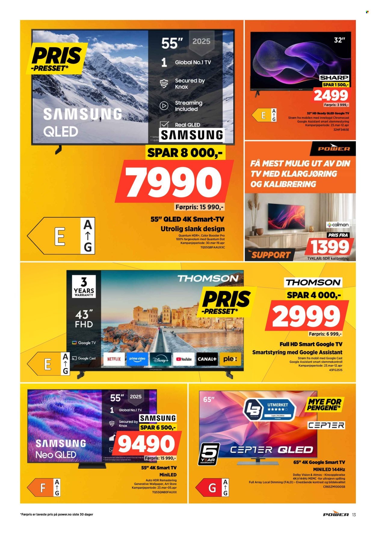 POWER kundeavis - Fra mandag 30. mars 2026 (2026-03-30 - 2026-04-05)