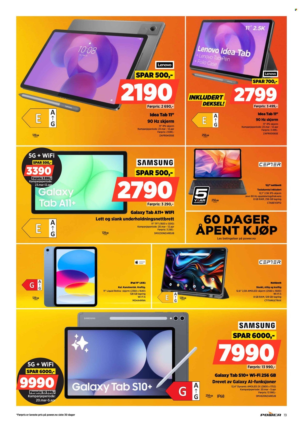 POWER kundeavis - Fra mandag 30. mars 2026 (2026-03-30 - 2026-04-05)