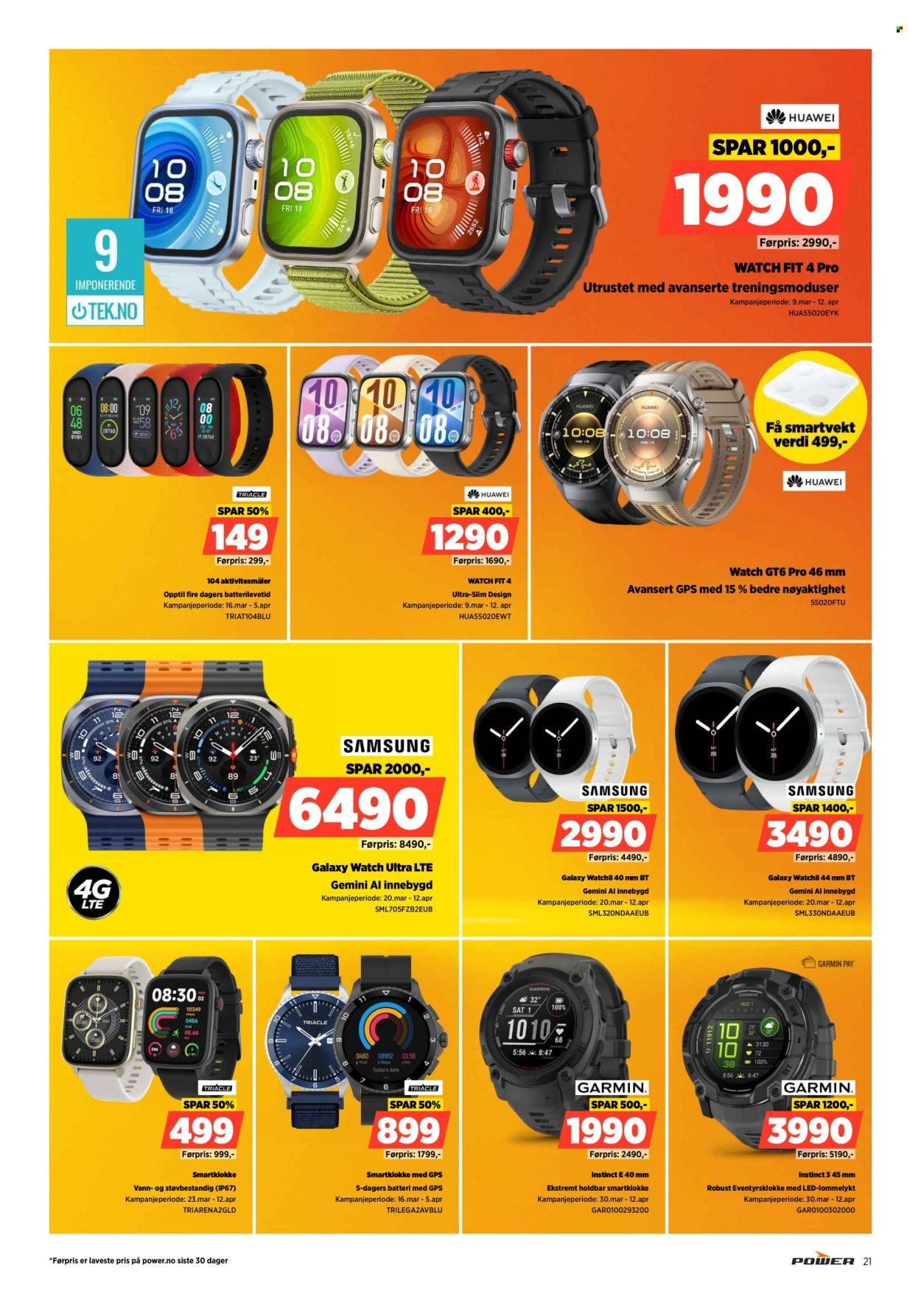 POWER kundeavis - Fra mandag 30. mars 2026 (2026-03-30 - 2026-04-05)