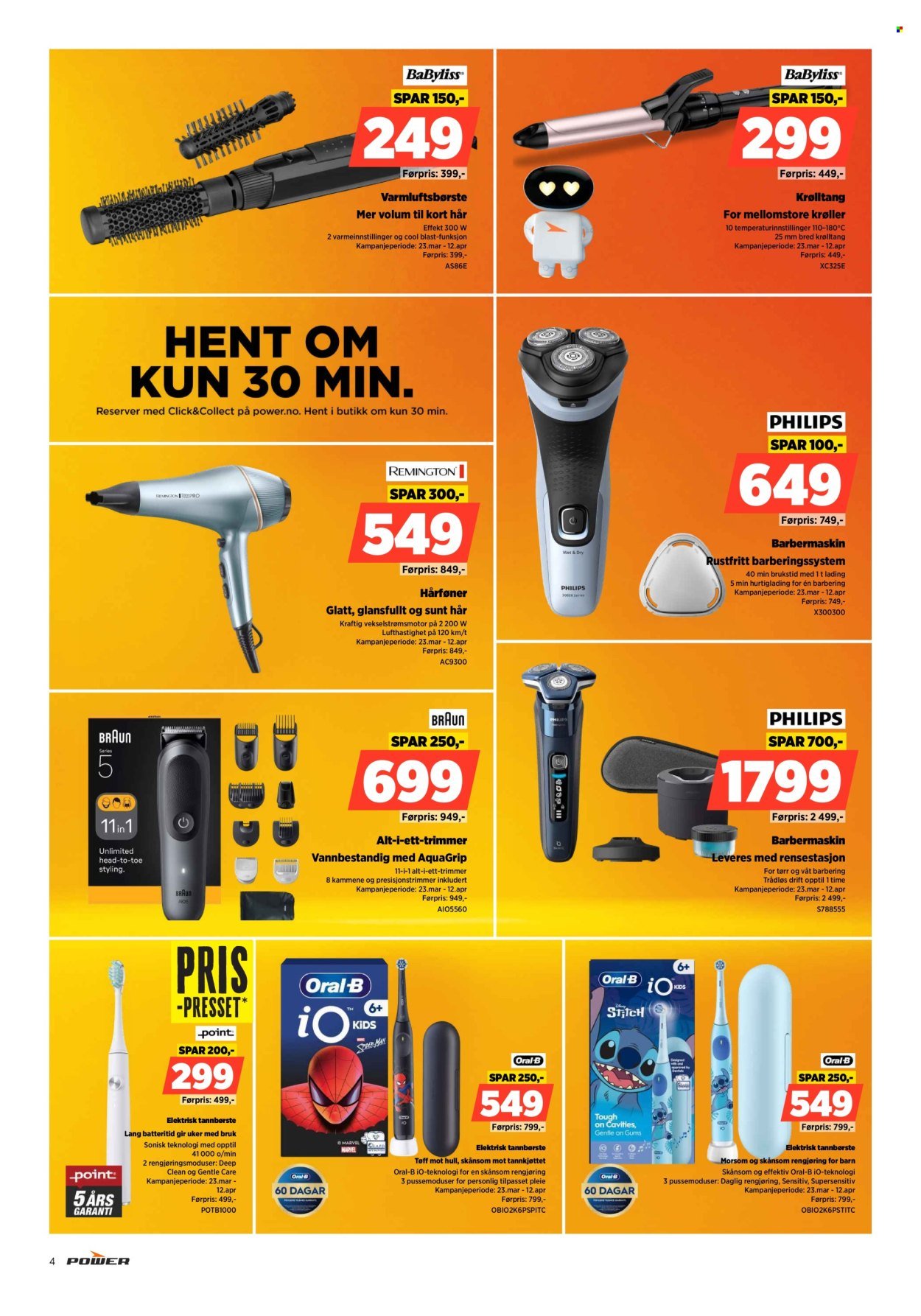 POWER kundeavis - Fra mandag 30. mars 2026 (2026-03-30 - 2026-04-05)