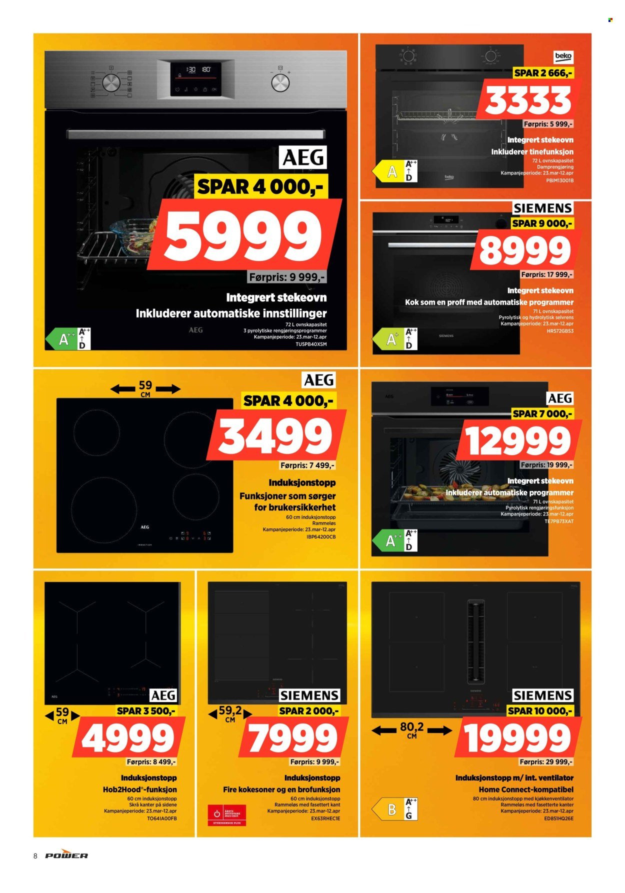 POWER kundeavis - Fra mandag 30. mars 2026 (2026-03-30 - 2026-04-05)