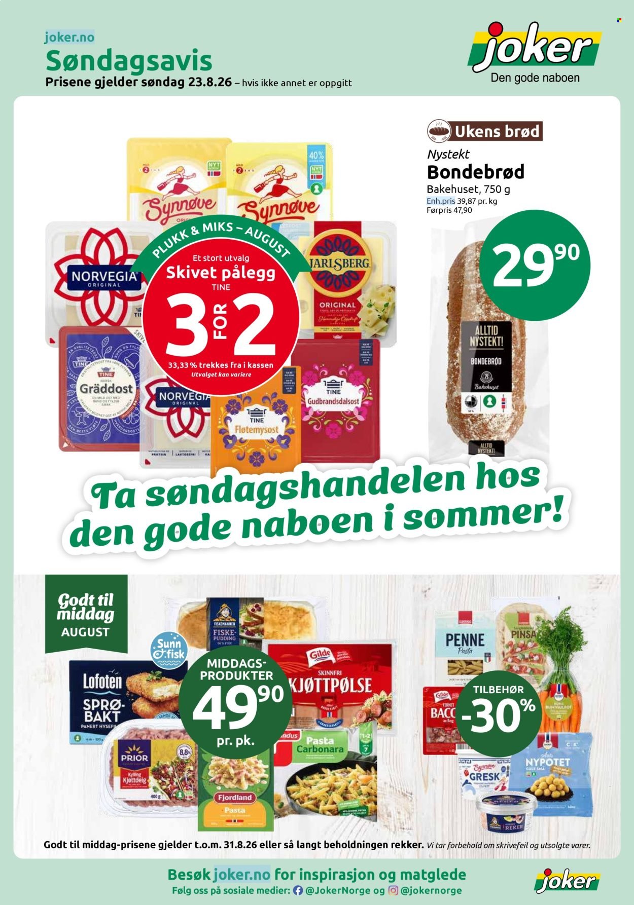 JOKER kundeavis - Fra søndag 23. august 2026