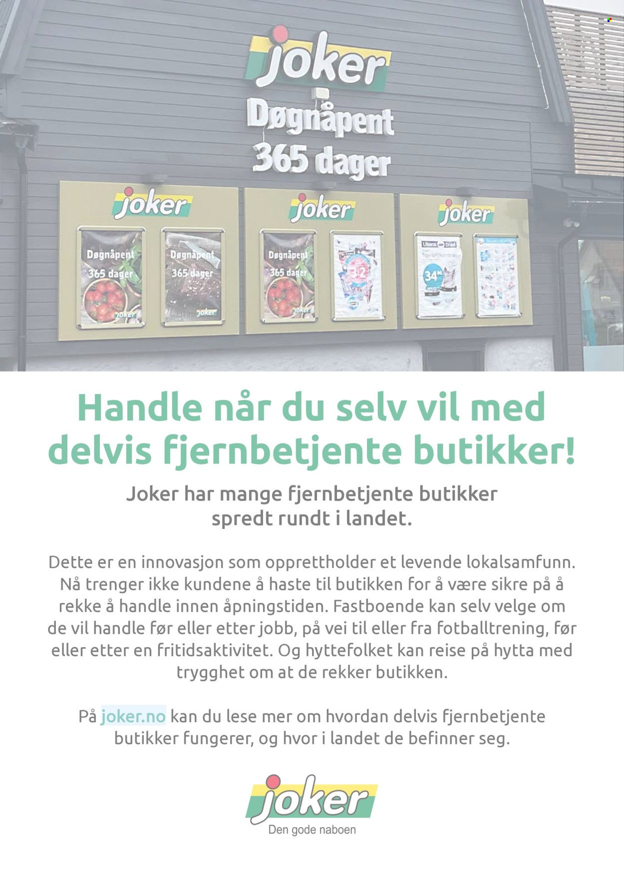 JOKER kundeavis - Fra søndag 23. august 2026