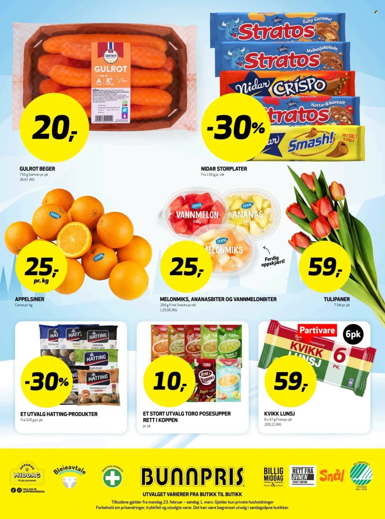 BUNNPRIS kundeavis - Uke 9 (2026-02-23 - 2026-03-01)
